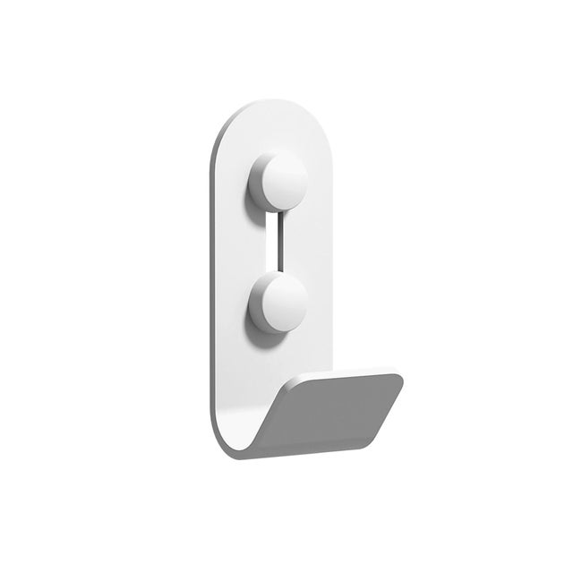 Percha/perchero Quick  blanco  con 1 gancho
