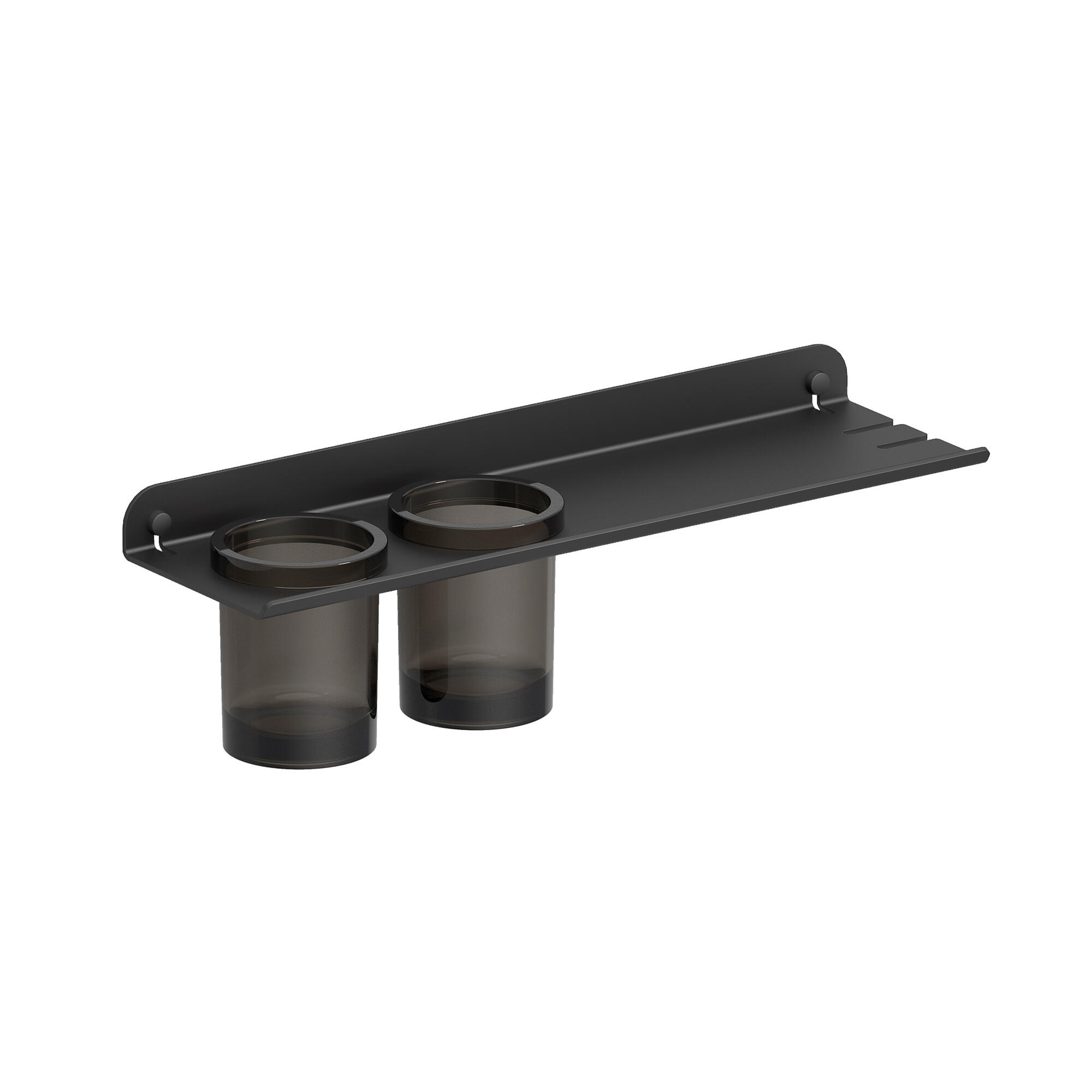 Vaso de baño quick negro 450mm + 2 vasos de baño