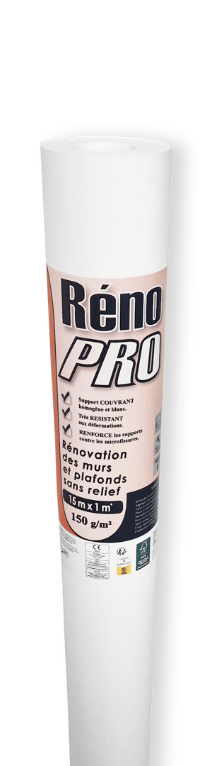 Revêtement de rénovation sur intissé à peindre 150 g/m² Renopro, l.1 x L.15 m