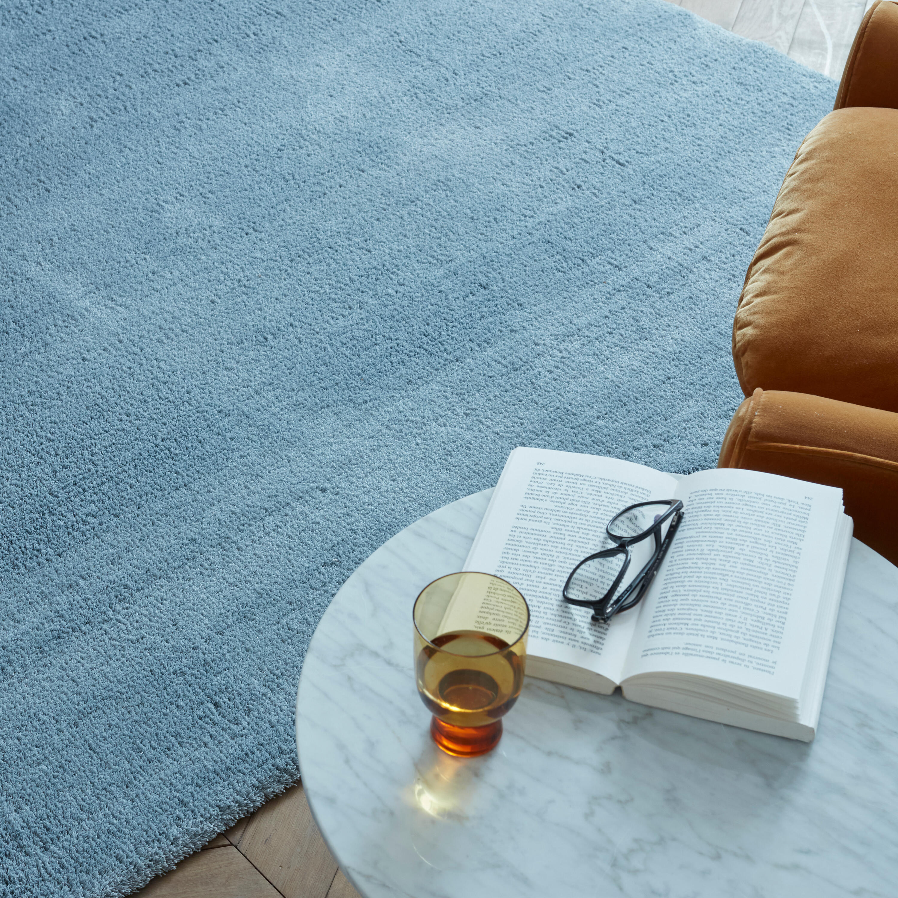 Tapete redondo liso INSPIRE BIANCA FAKE RABBIT D100CM CREAM 5 - 26