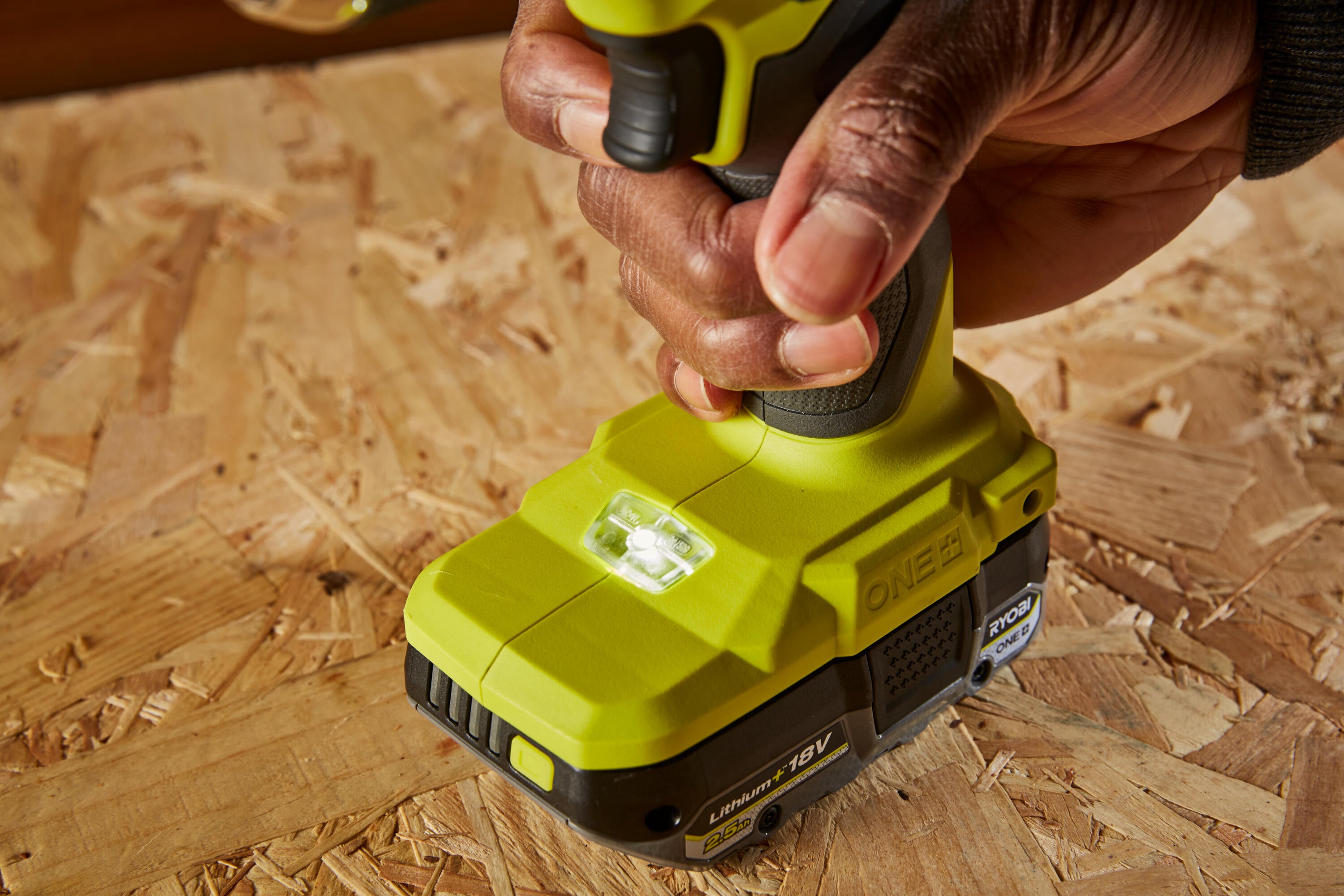 Trapano a percussione a batteria RYOBI RPD18BL1-2C42S 18 V 2 Ah, 2 batterie in borsa morbida - 9