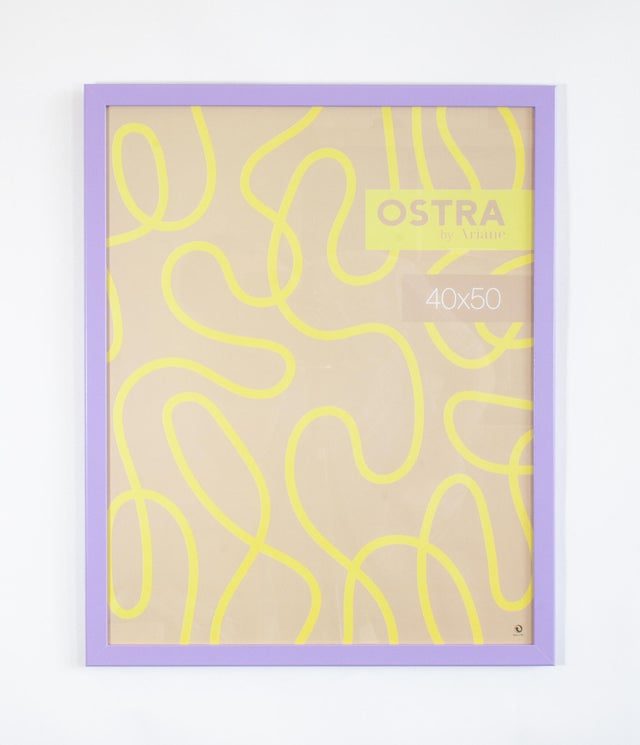 Cadre Ostra, H.50 x l.40 cm violet, ARIANE