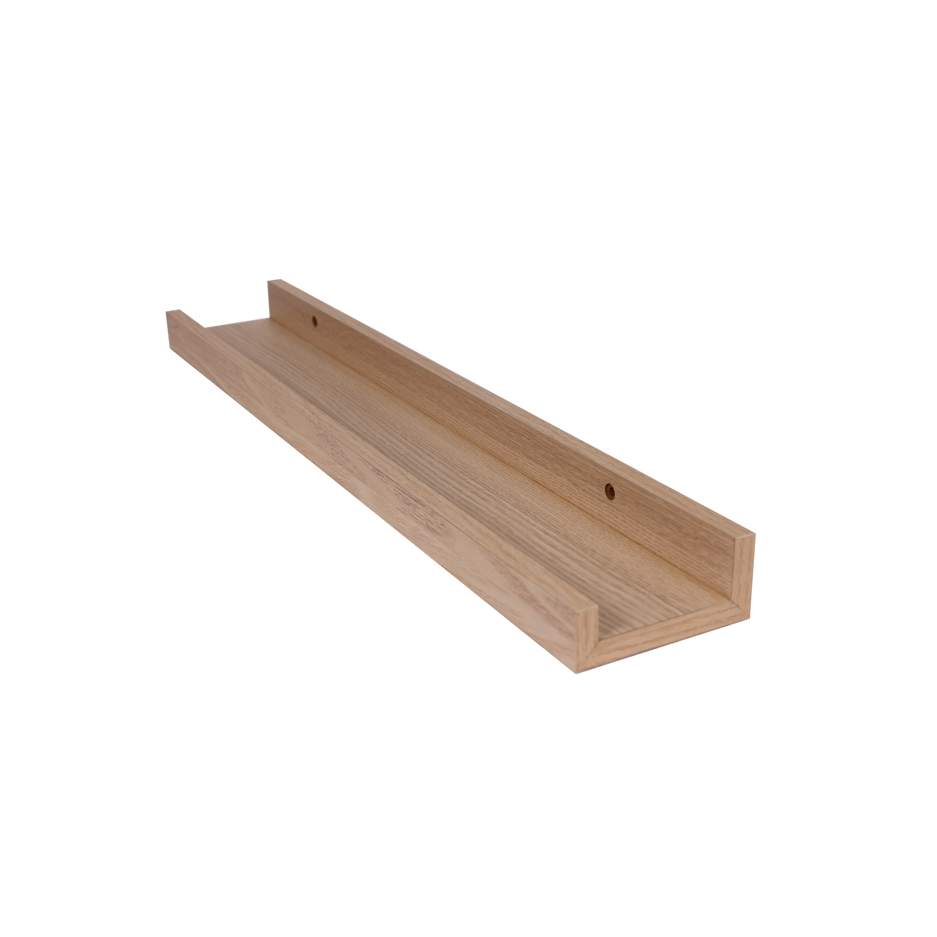 Estante mural en u Spaceo en color roble de 60x10x4,5 cm y carga máx de 5 kg - 3