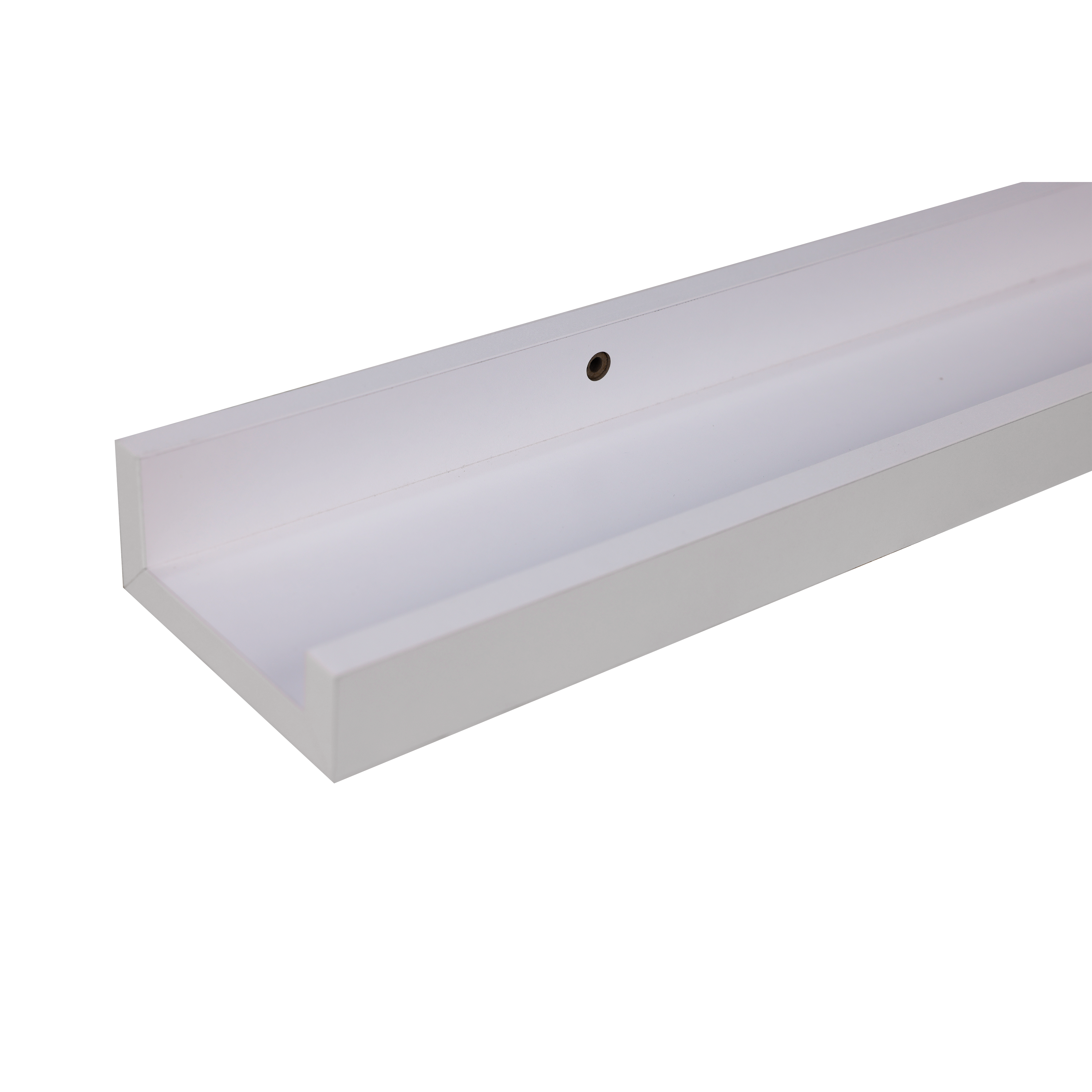 Estante mural en u Spaceo en color blanco de 60x10x4,5 cm y carga máx de 5 kg - 8