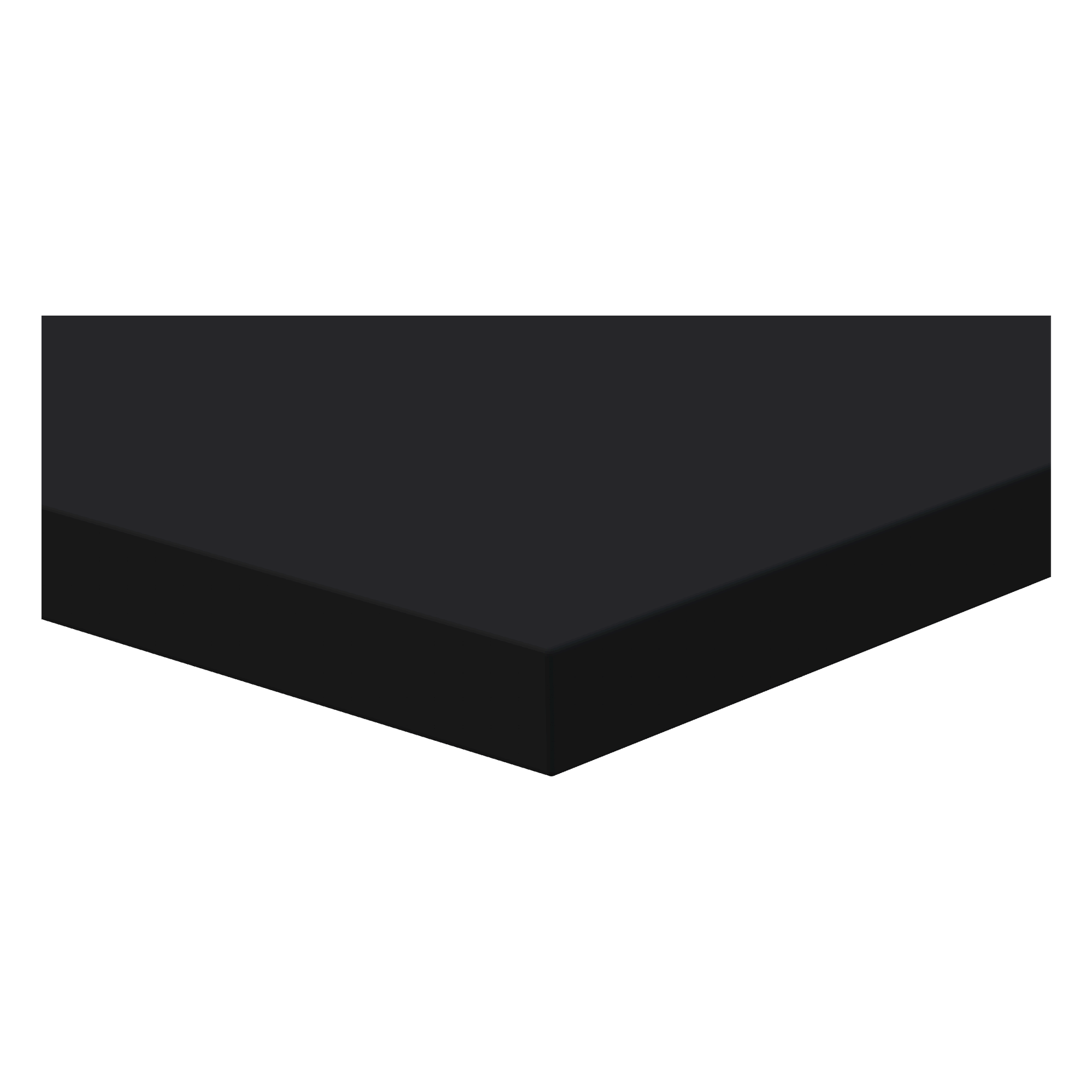 Etagère murale noire, L.60 cm x P.28 cm, Ep.1.8 cm - 5