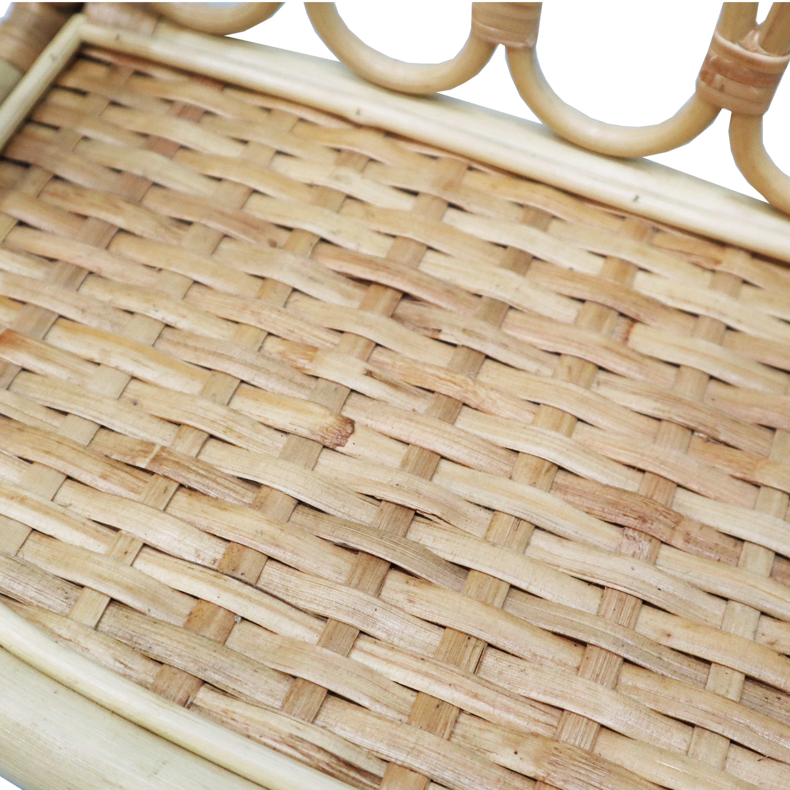 Etagère murale rotin SPACEO, H.25 cm x L.50 cm x P.20 cm, Ep.2 cm - 13