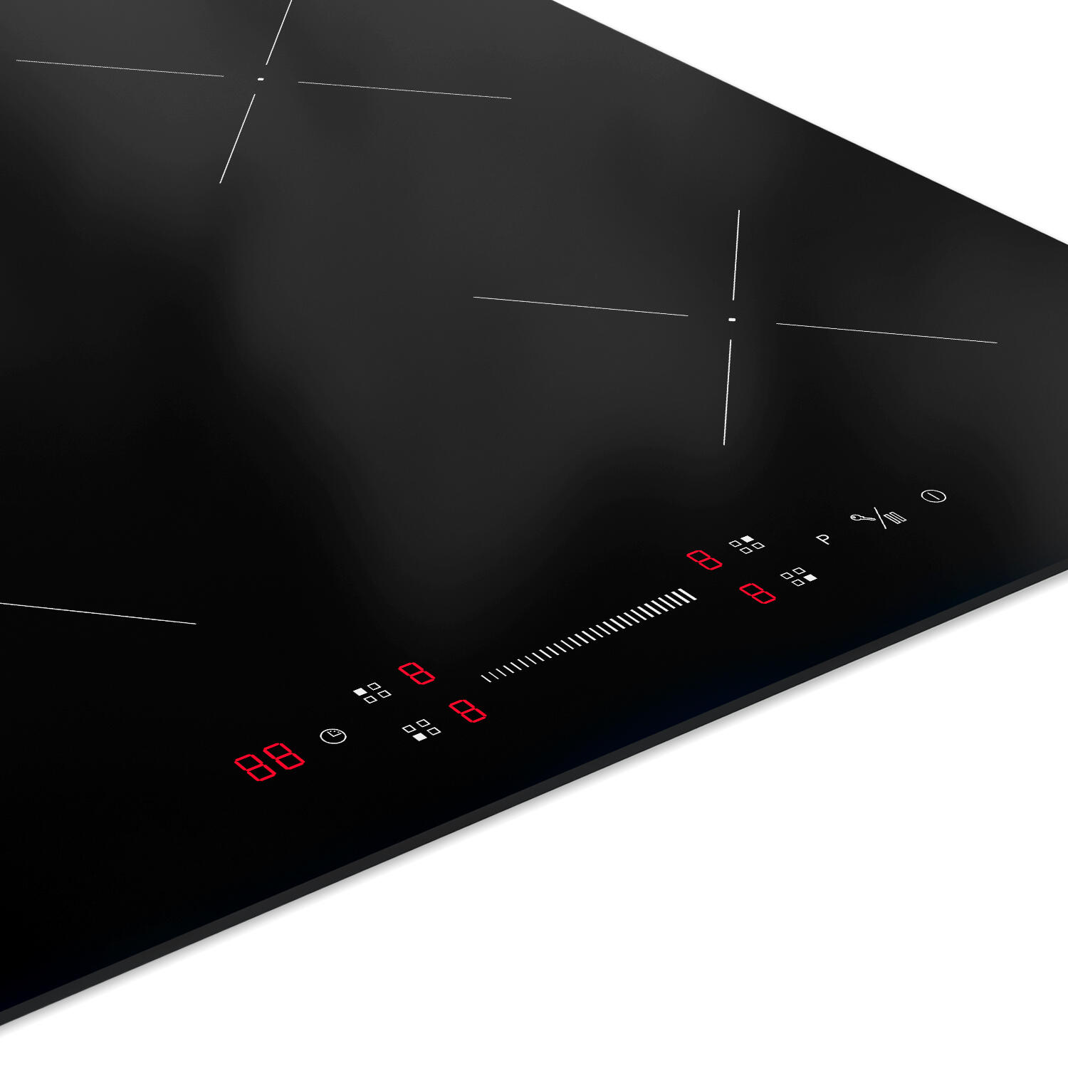 Piano cottura induzione 4 zone LM 64 IND DE'LONGHI nero - 4