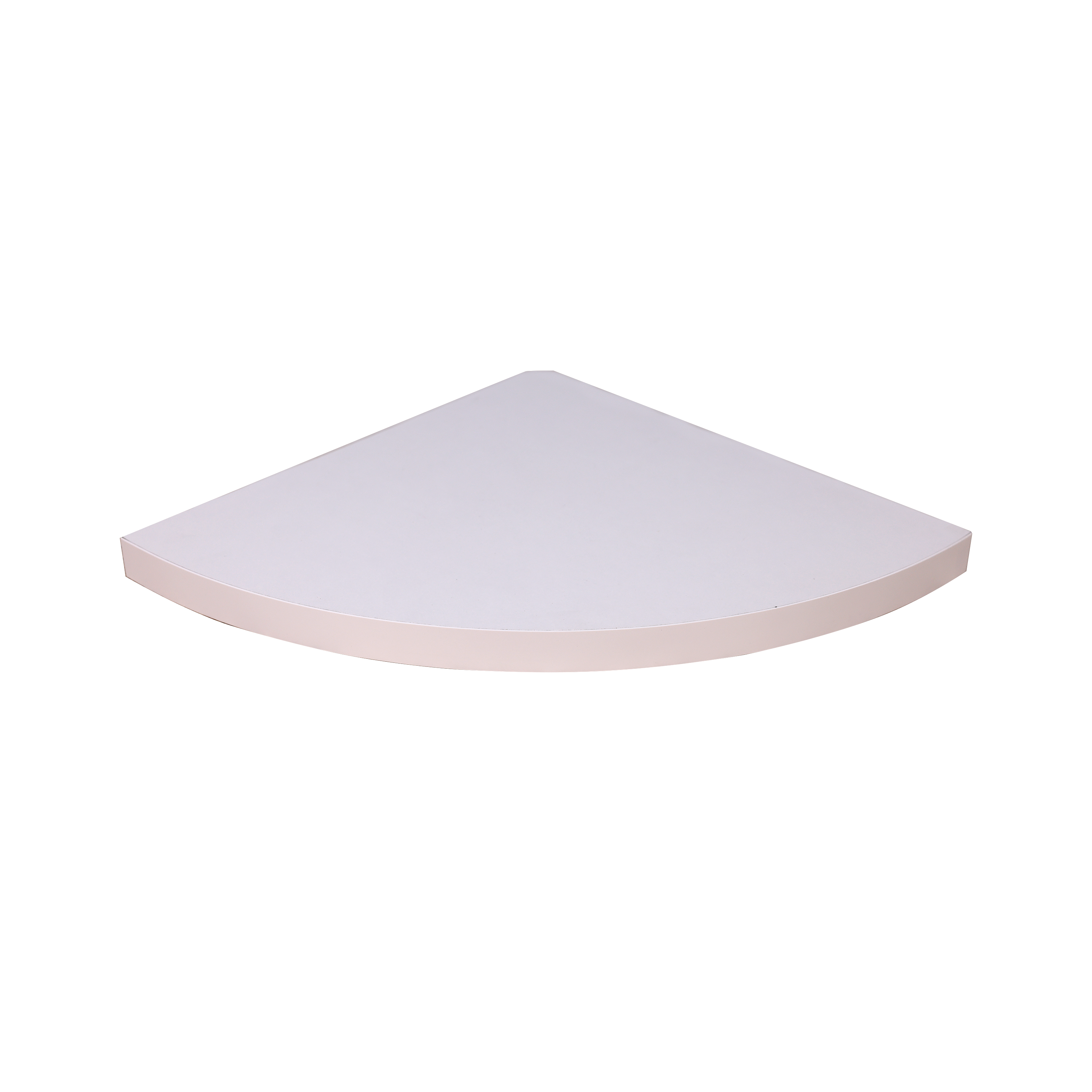 Prateleira de fixação invisível de canto de 23.5x23.5x3.8cm branco - 3