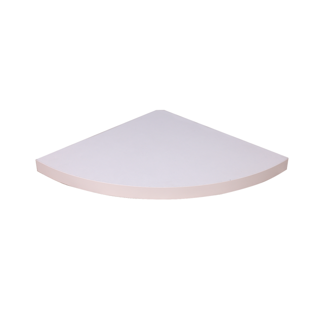 Mensola a muro ad angolo in truciolare L 23.5 x P 23.5 cm bianco