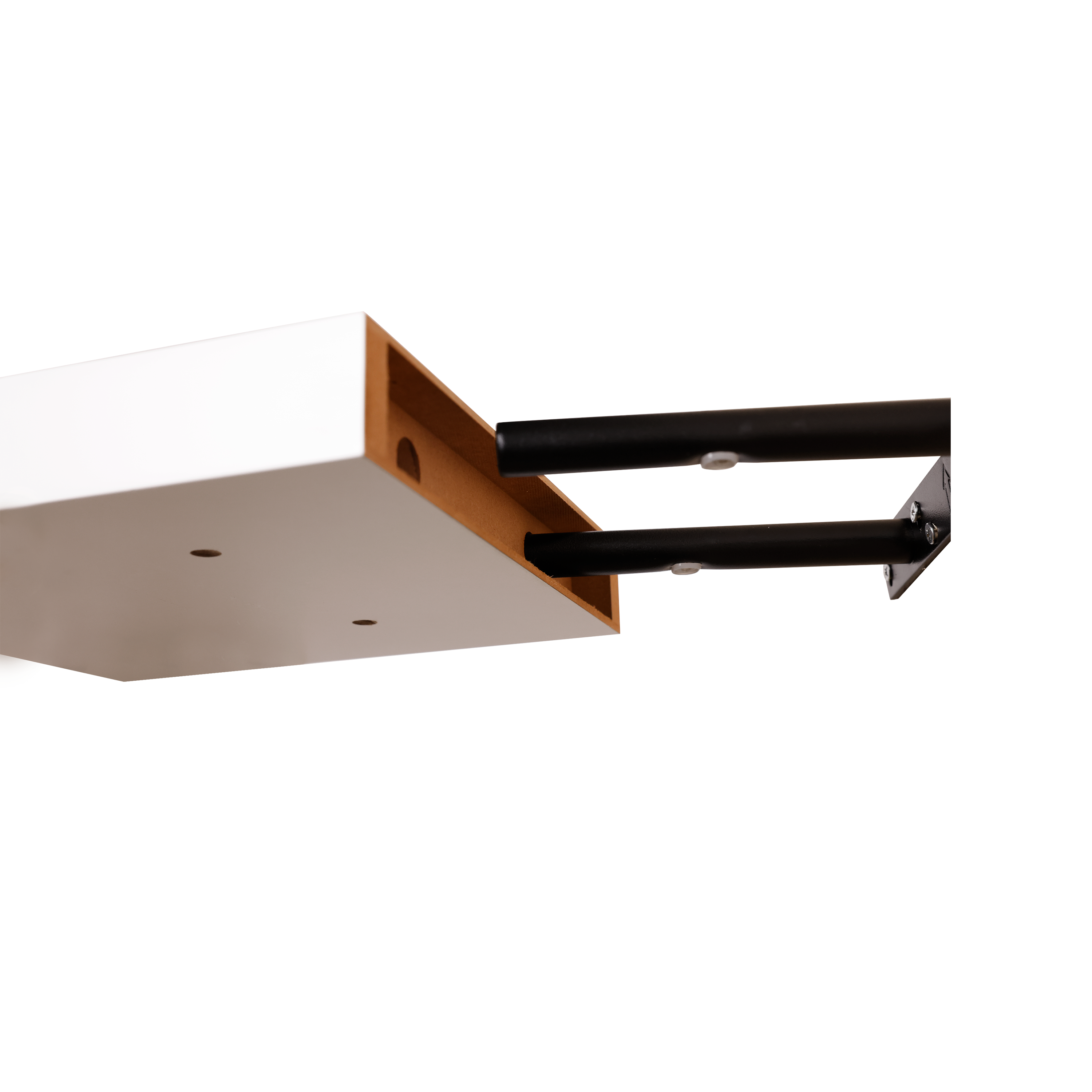 Mensola a muro SPACEO dritto in mdf L 23.5 x P 23.5 cm bianco - 11