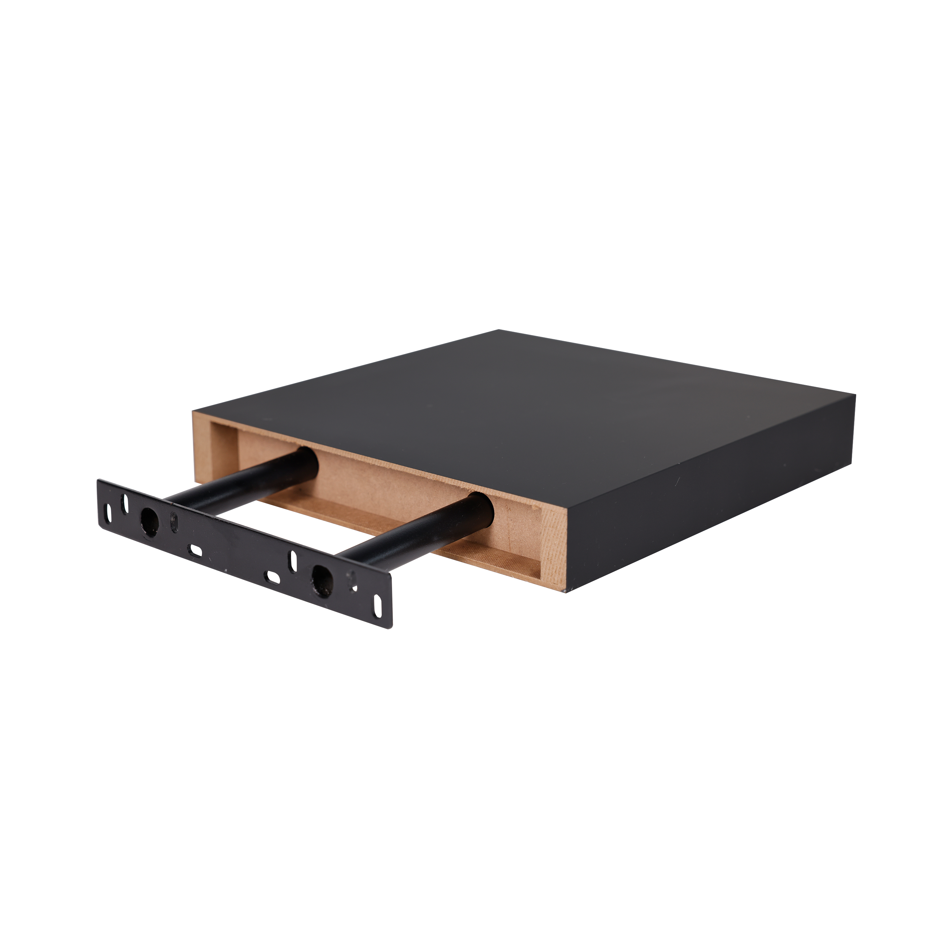 Mensola a muro SPACEO dritto in mdf L 23.5 x P 23.5 cm nero - 10