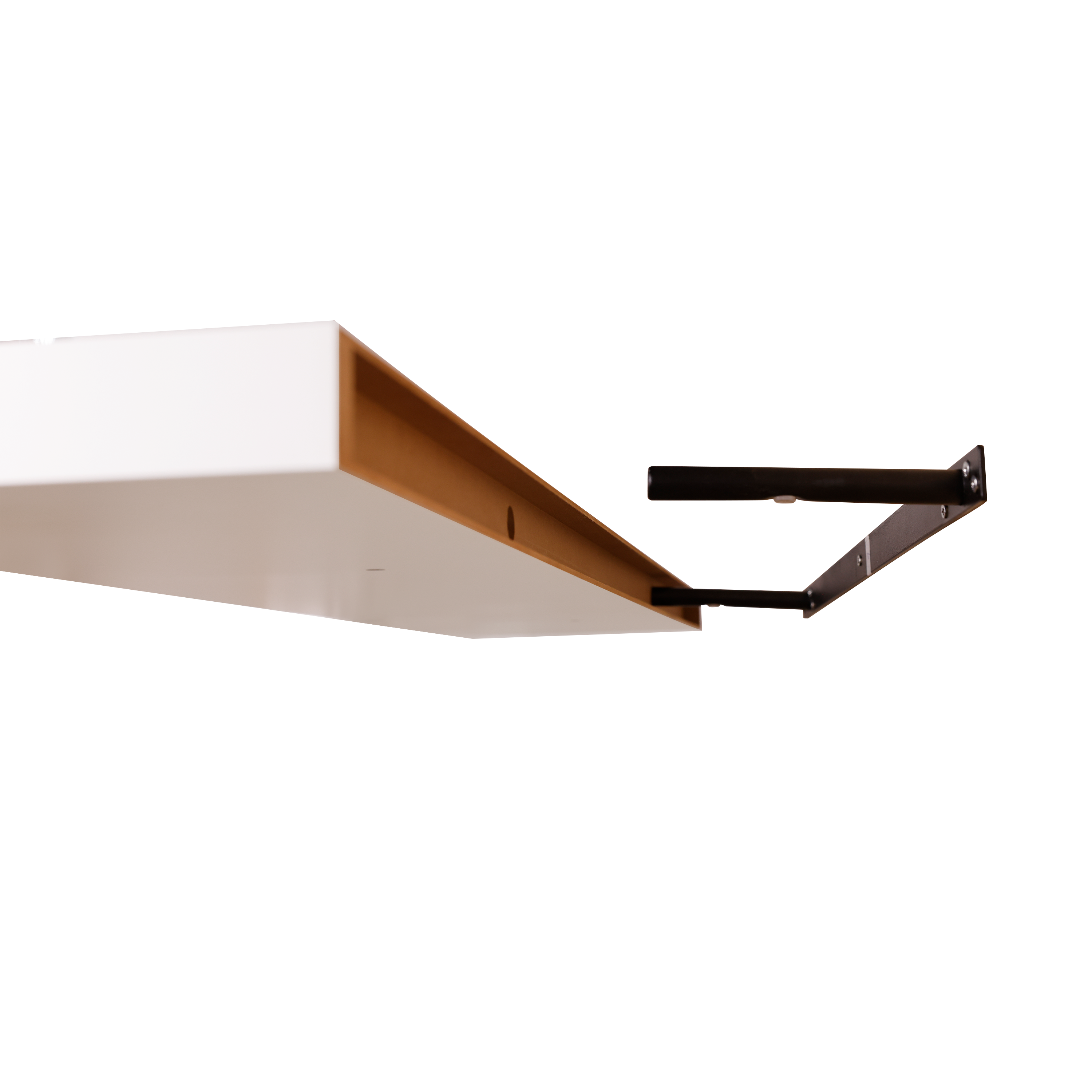 Estante de pared de madera mdf Spaceo rectagular  color blanco 115x23.5 cm - 12