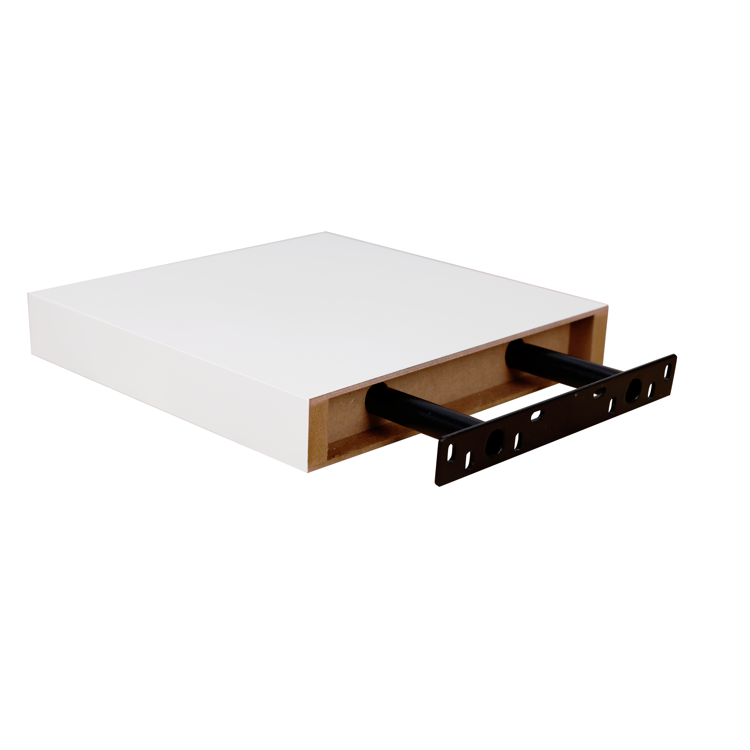 Mensola a muro SPACEO dritto in mdf L 23.5 x P 23.5 cm bianco - 12