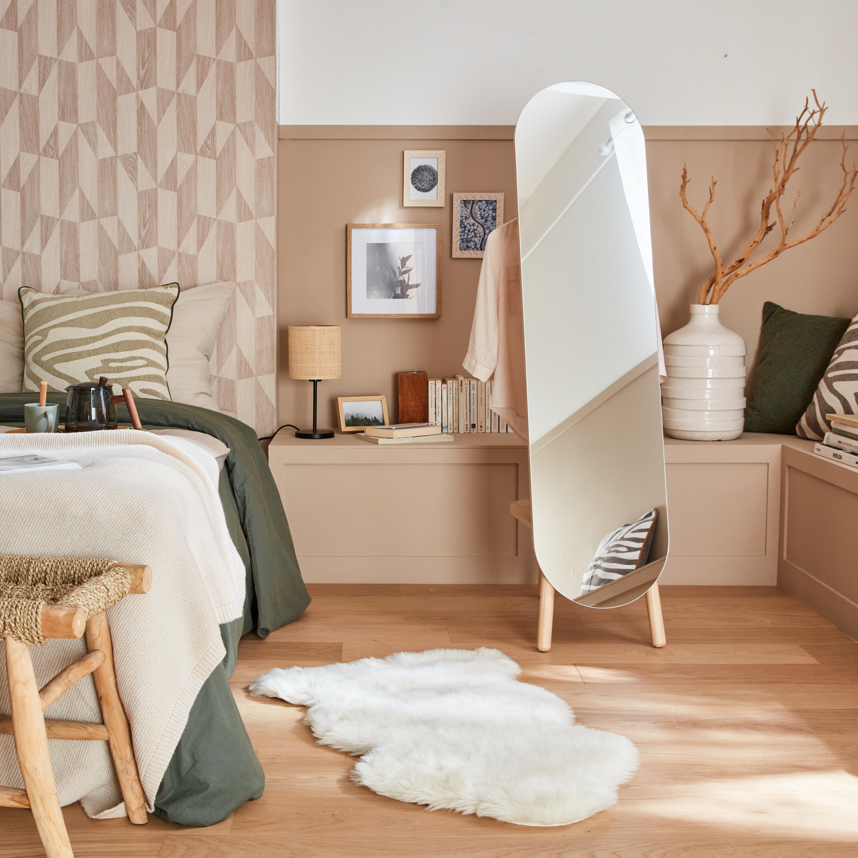 Lampka stołowa Carvi czarny raffia E27 Inspire - 7