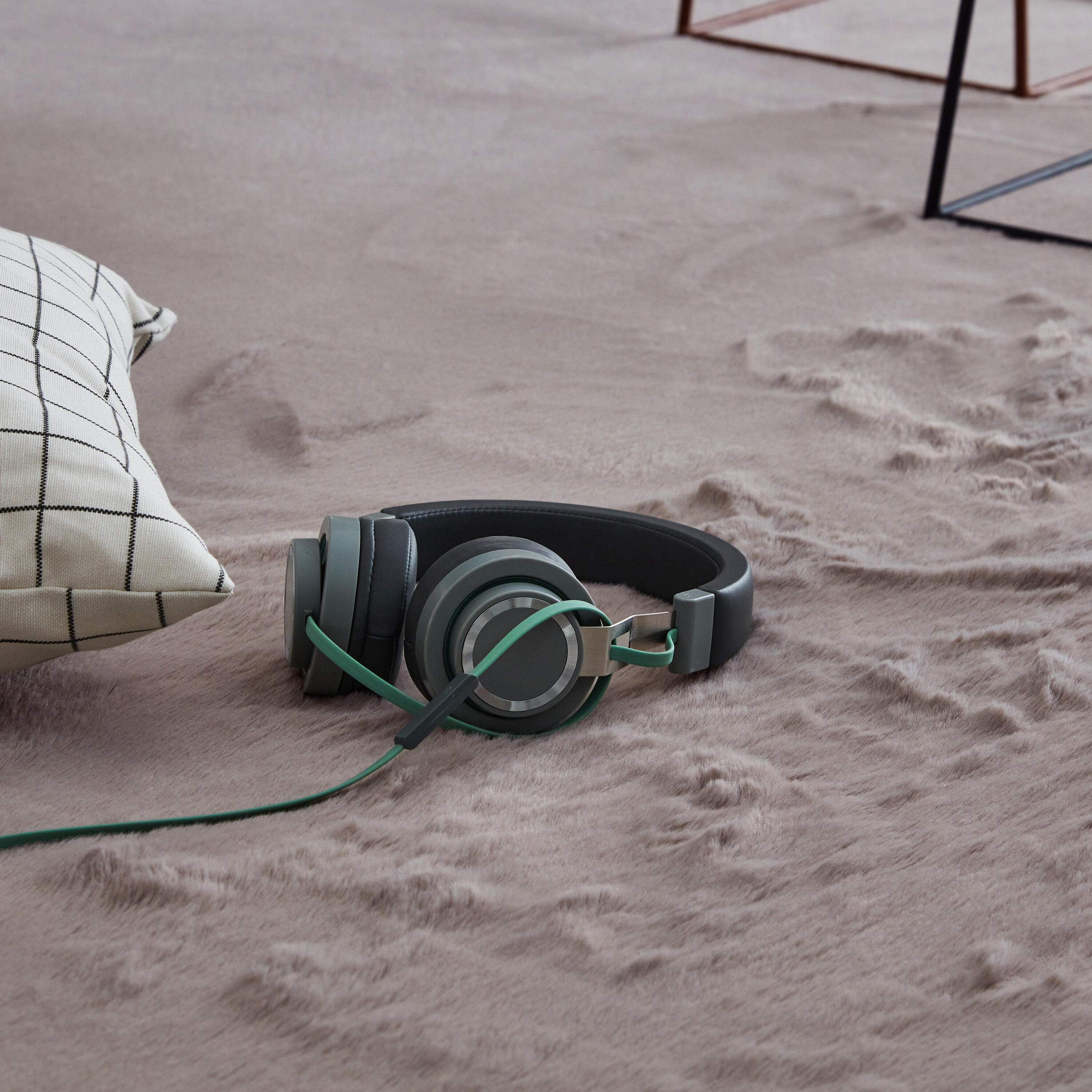 Tapete redondo liso INSPIRE BIANCA FAKE RABBIT D100CM MOON 4 - 7