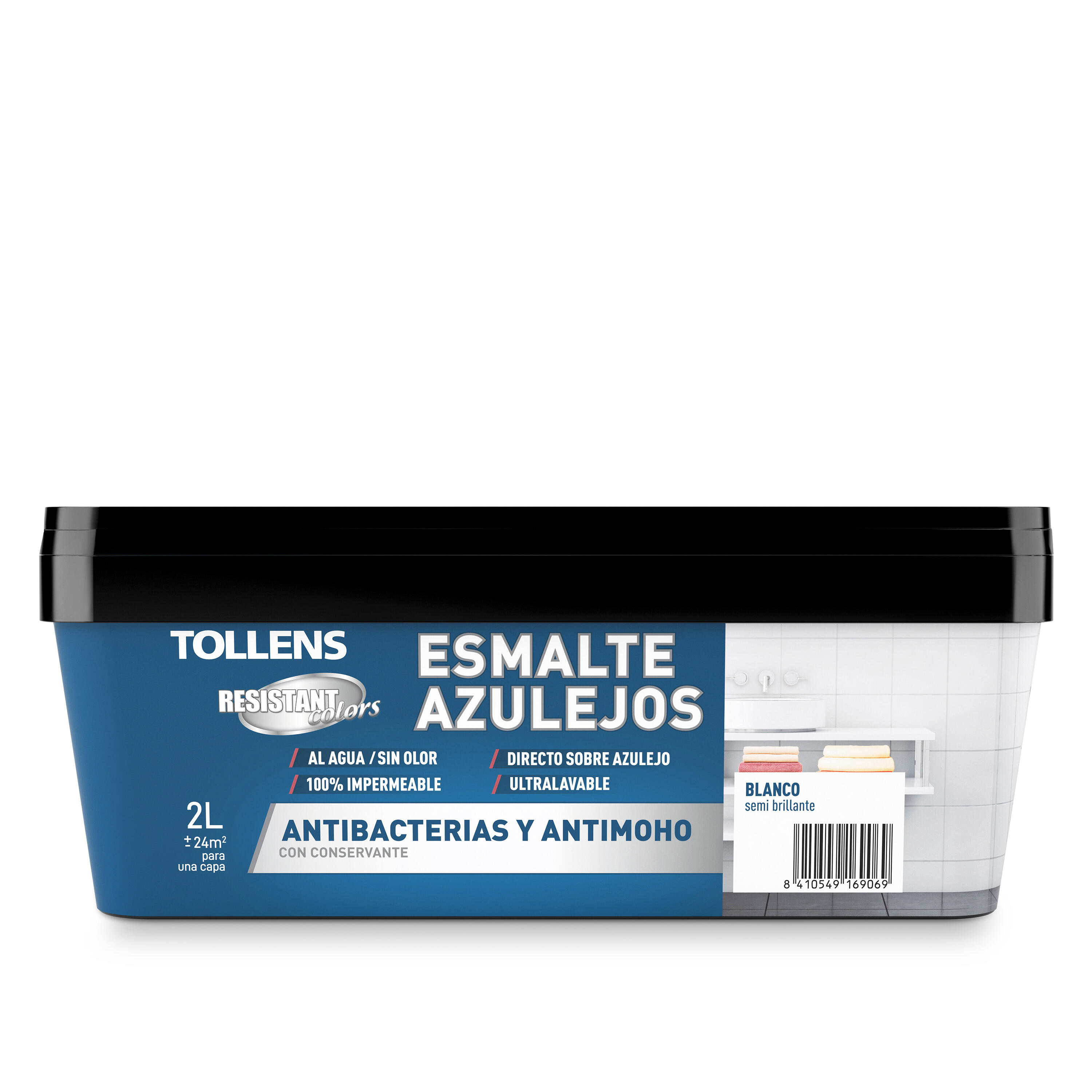 Esmalte de interior azulejo ALP TOLLENS color vainilla satinado 2L para azulejos de pared - 2