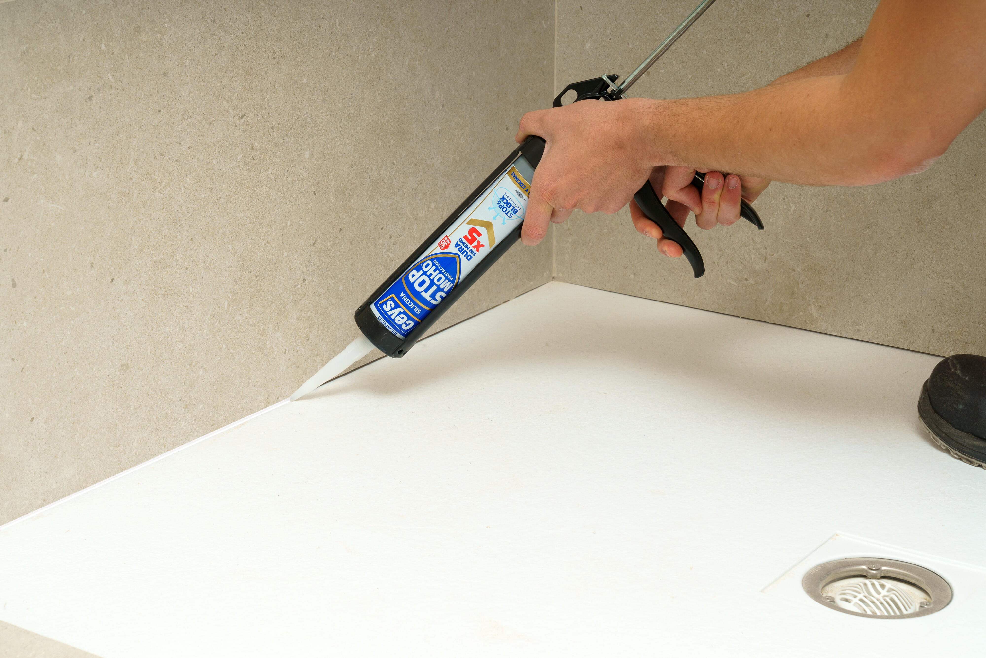 Sellador cocinas y baños SELLACEYS stop moho 280 ml blanco - 4