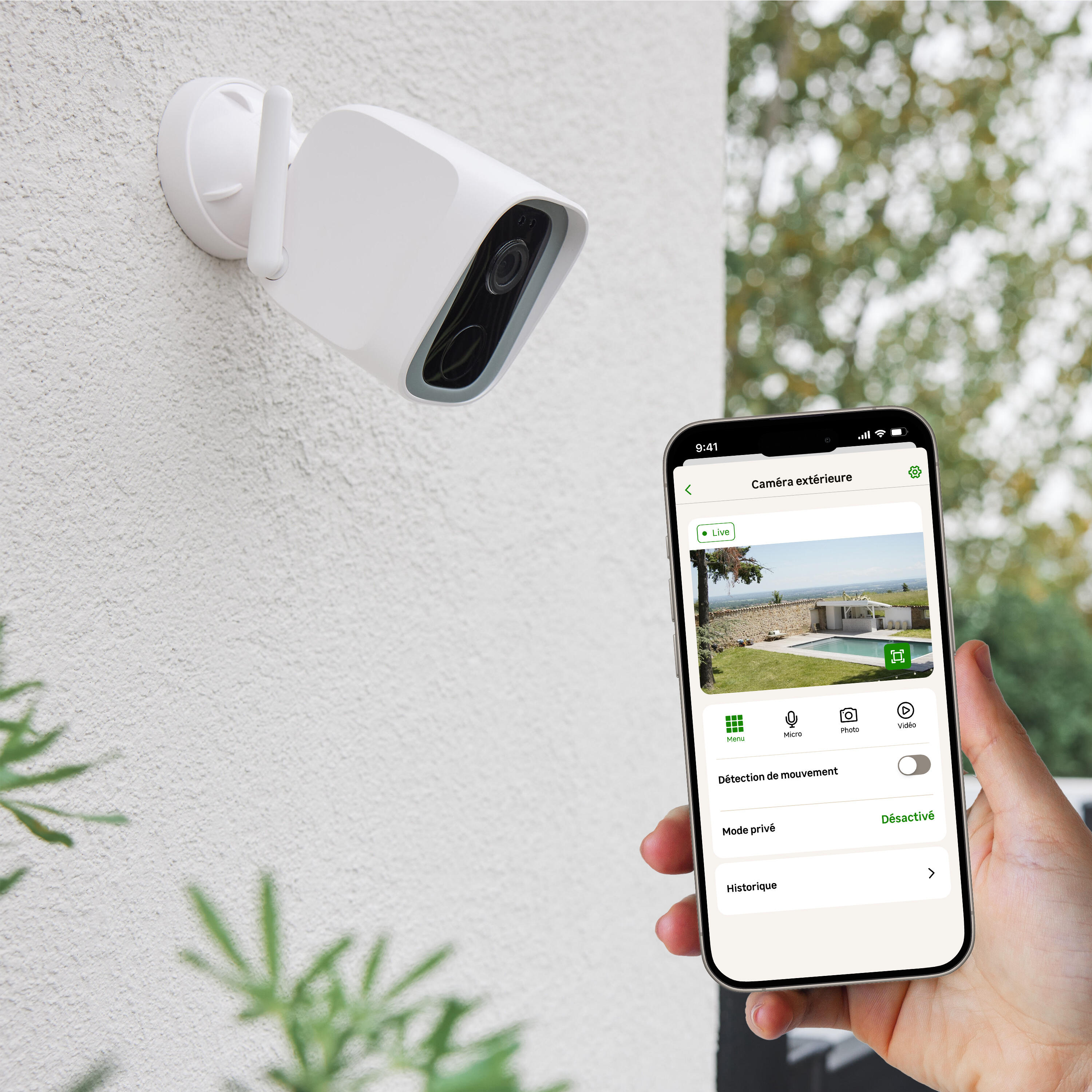 Caméra de surveillance extérieure filaire connectée USB A, LEXMAN - 6