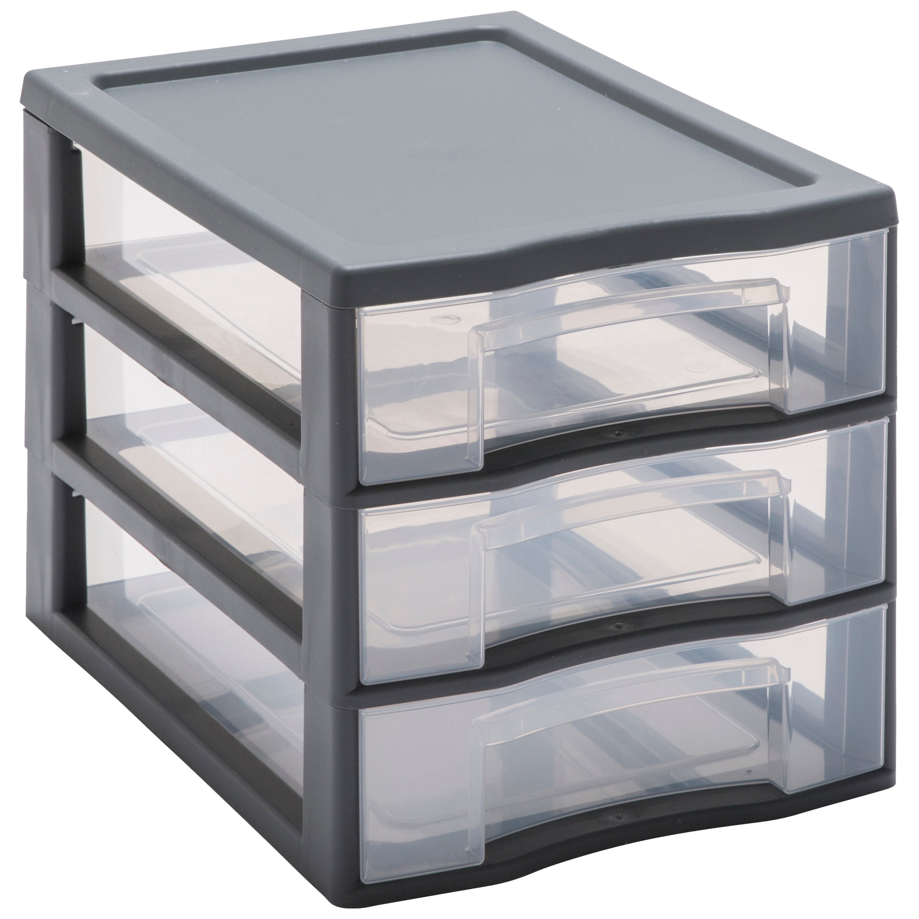 Torre con 3 cajones de plástico reciclado de 36.5x25.5x26cm