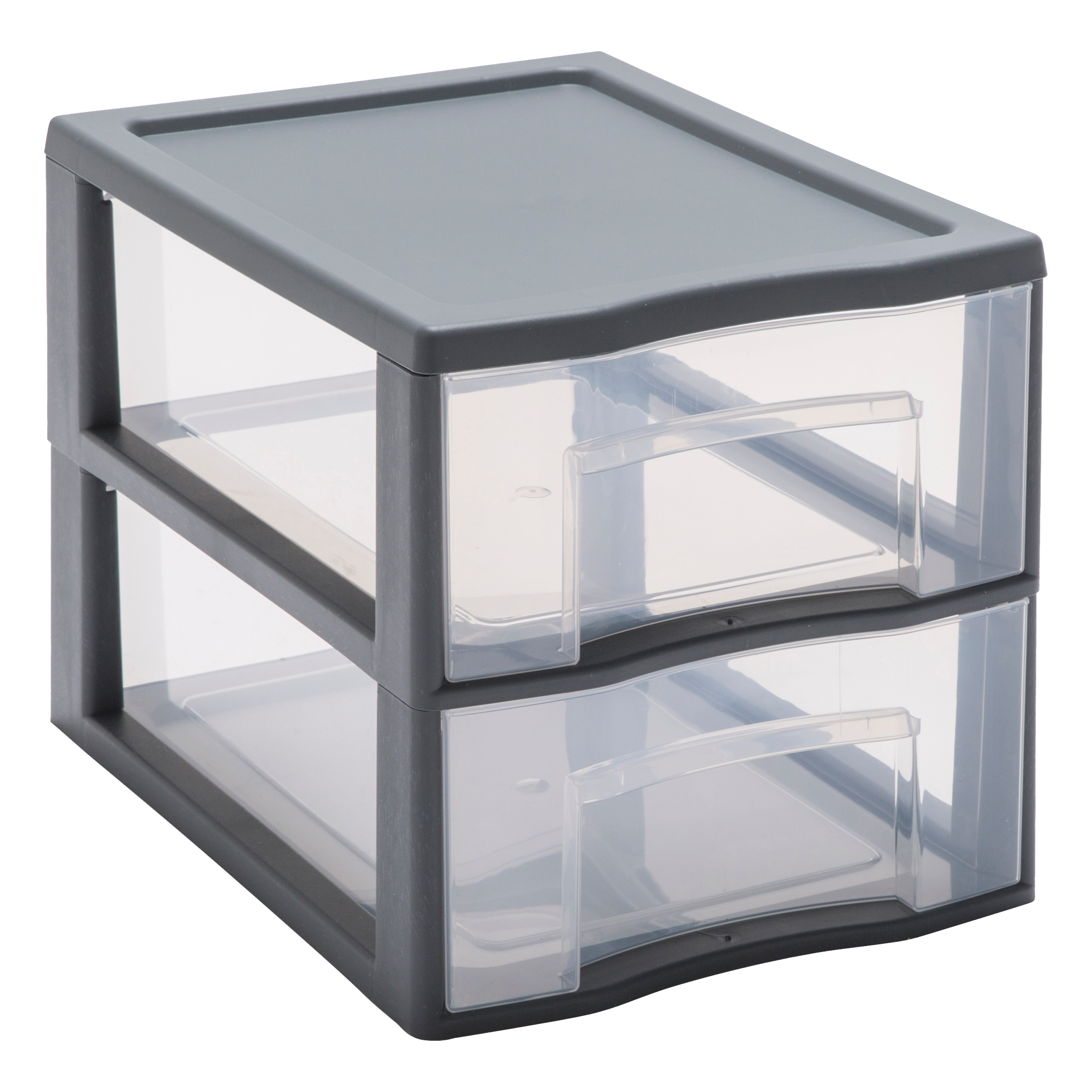 Torre con 2 cajones en plástico reciclado de 36.5x25.5x26cm