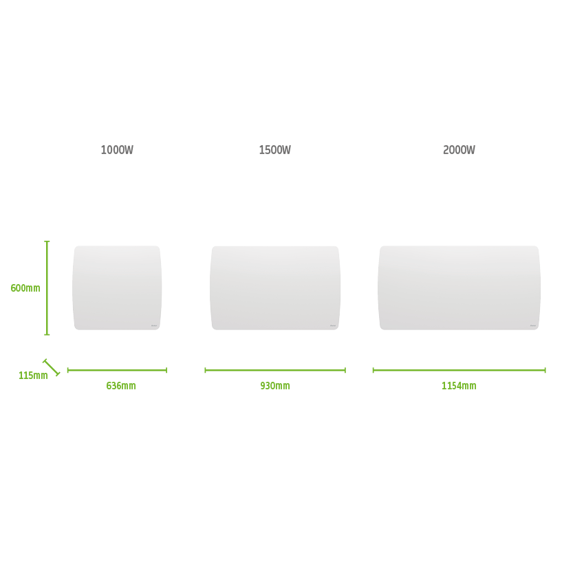 Radiateur électrique connecté à inertie sèche Tahual 1000 W SAUTER - 7