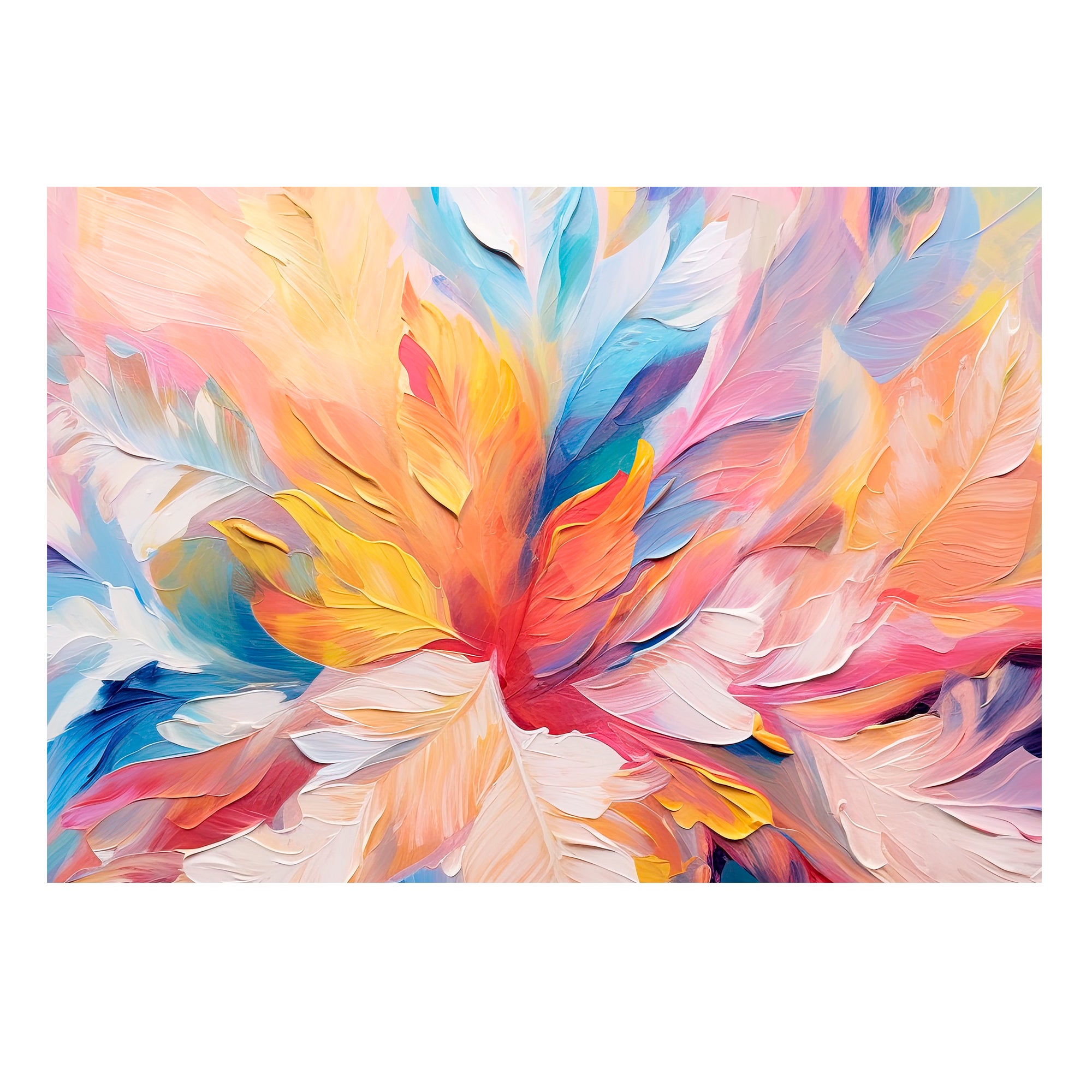 Canva decorativa  FLORES PINTURA 70x100 cm multicolor - 8