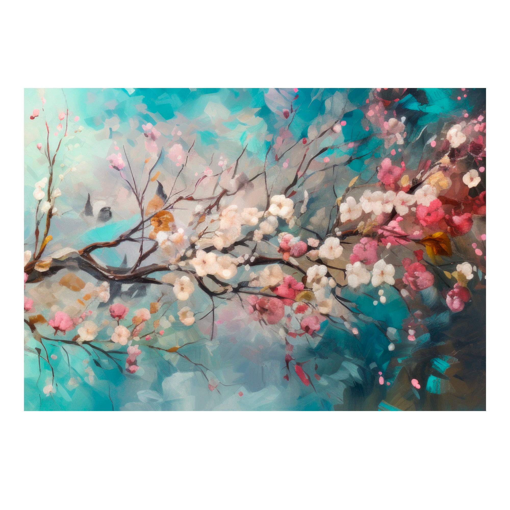 Canva decorativa  FLOR ALMENTRO 70x100 cm multicolor - 8