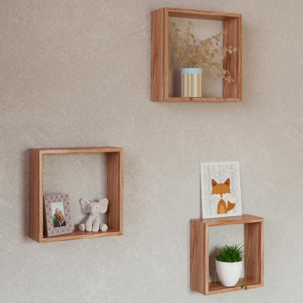 Estante mural Spaceo  en color blanco de 30x9.7 cm y carga máx de 5 kg - 6