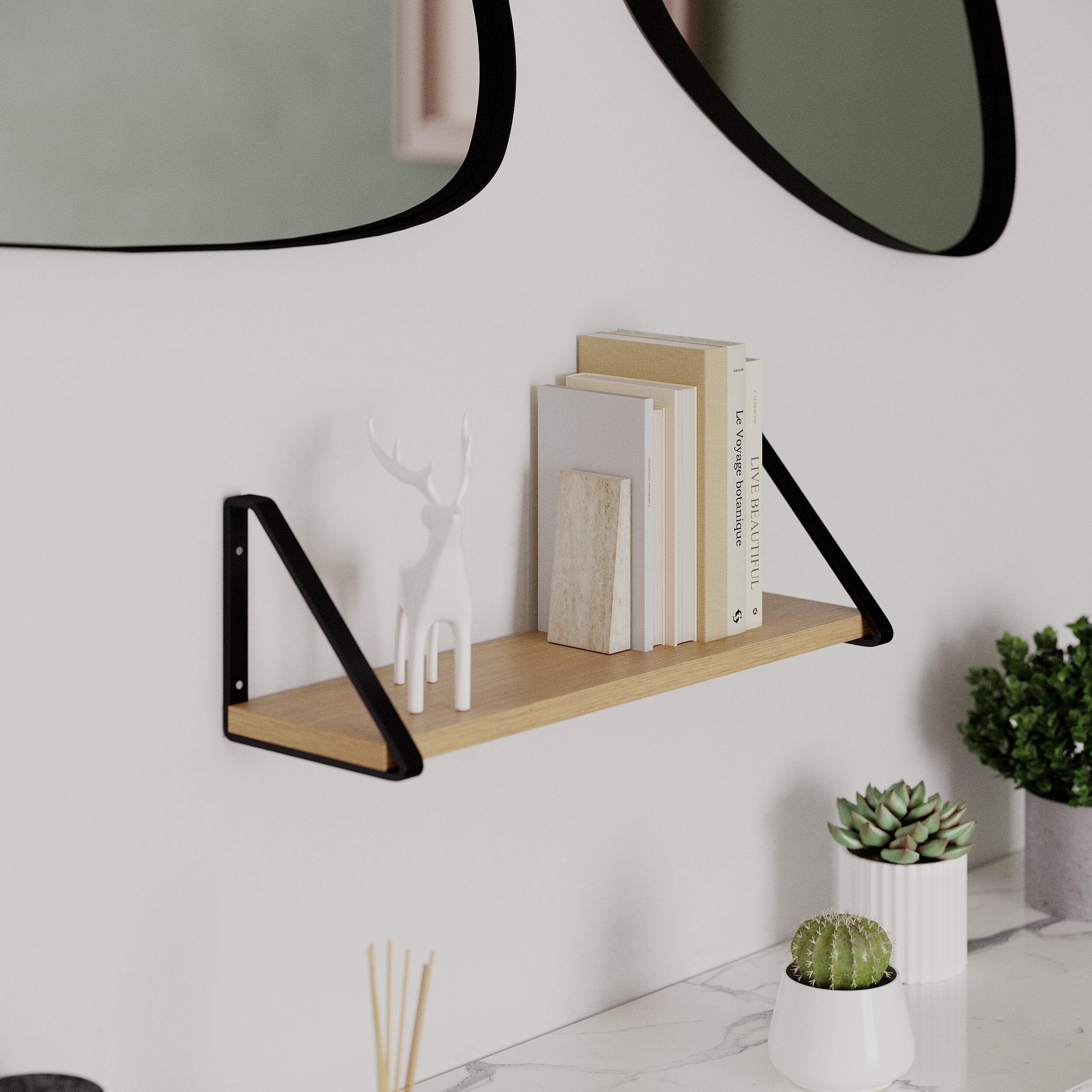 Estante mural SPACEO de pino 600X180X18 mm - 8