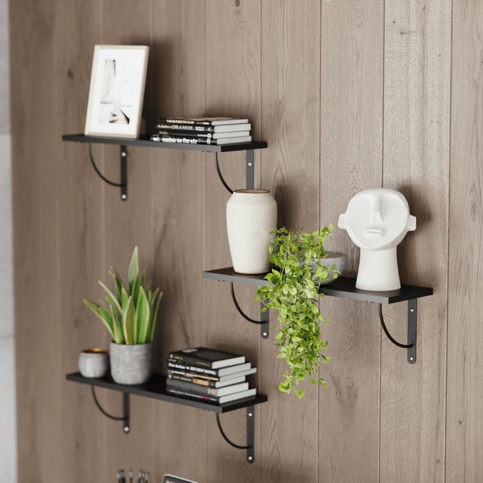 étagère équerre noir