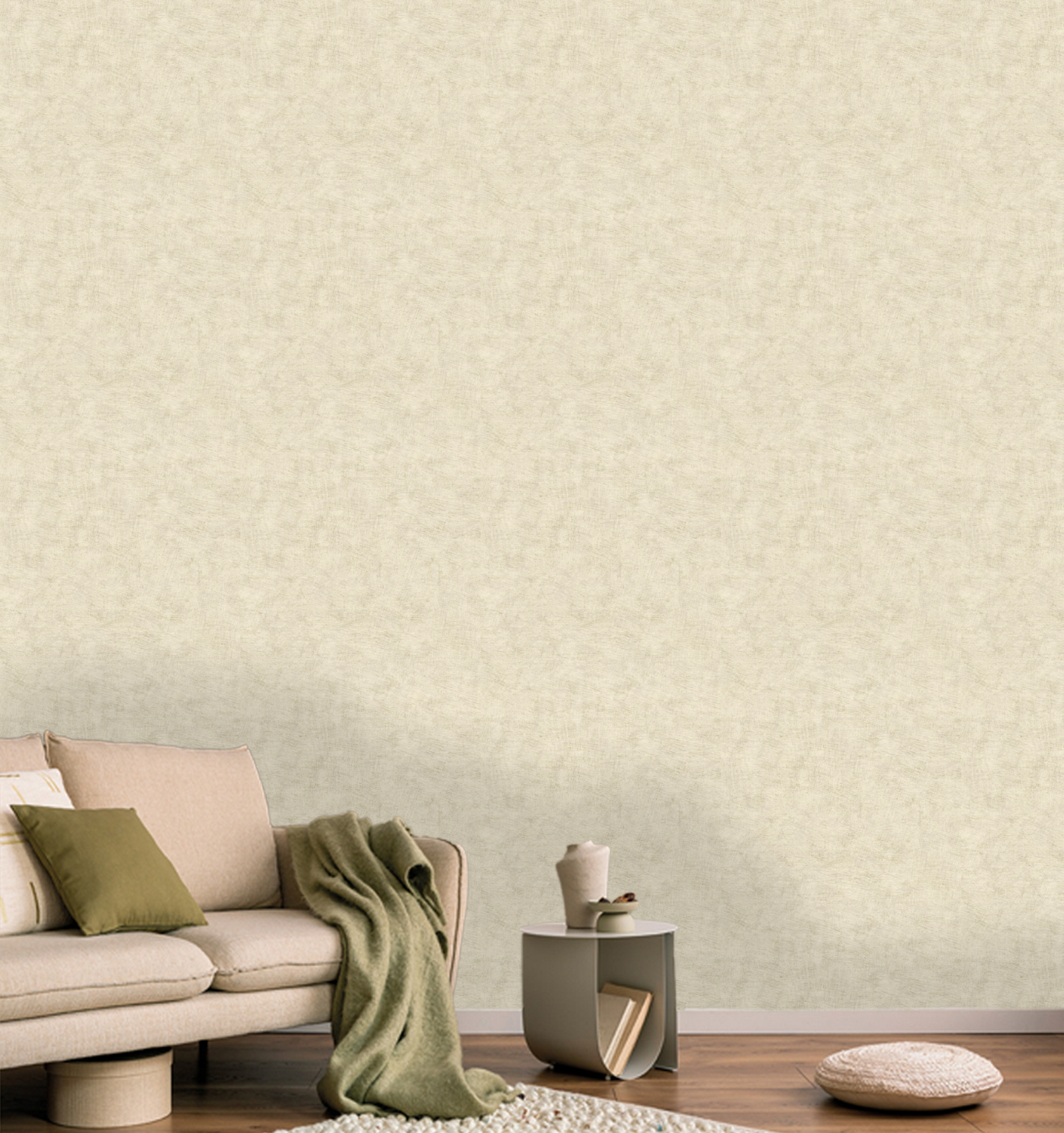 Papel pintado vinilo liso liso pincelado gris