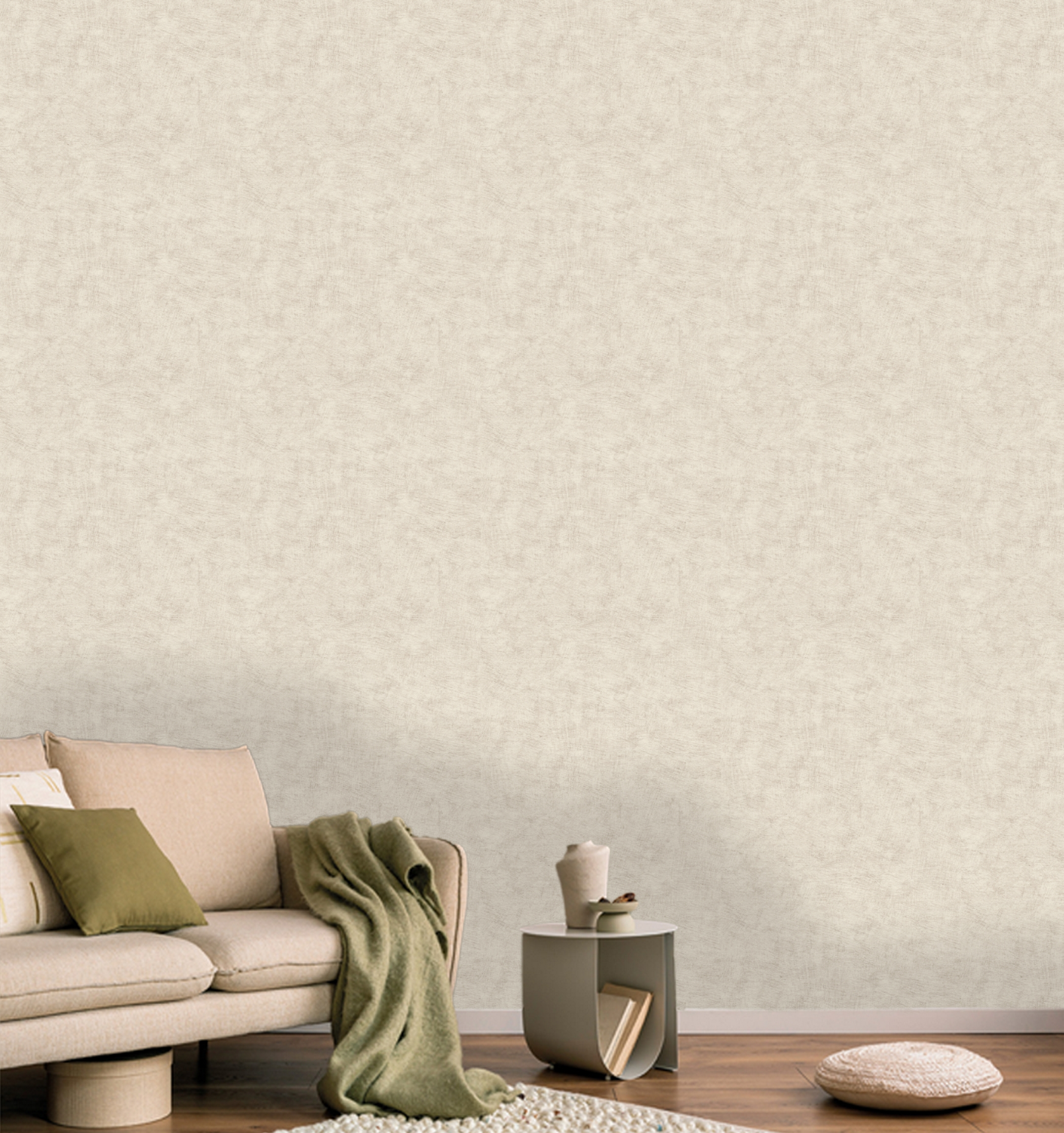 Papel pintado vinilo liso liso pincelado gris