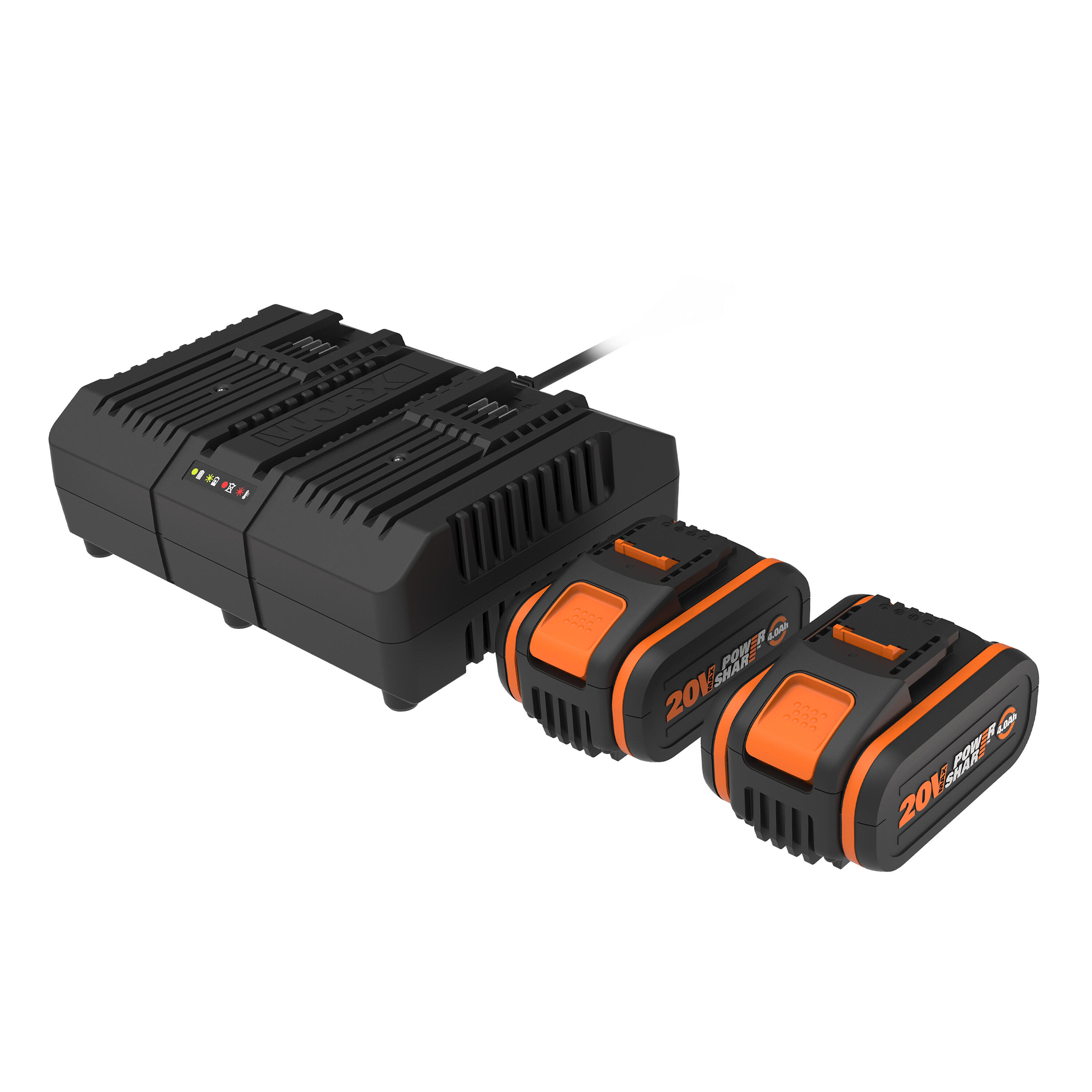 Pack Carregador + 2 baterias CARREGADOR DUPLO 40V + 2 BATERIAS 4AH WA3611 - 2