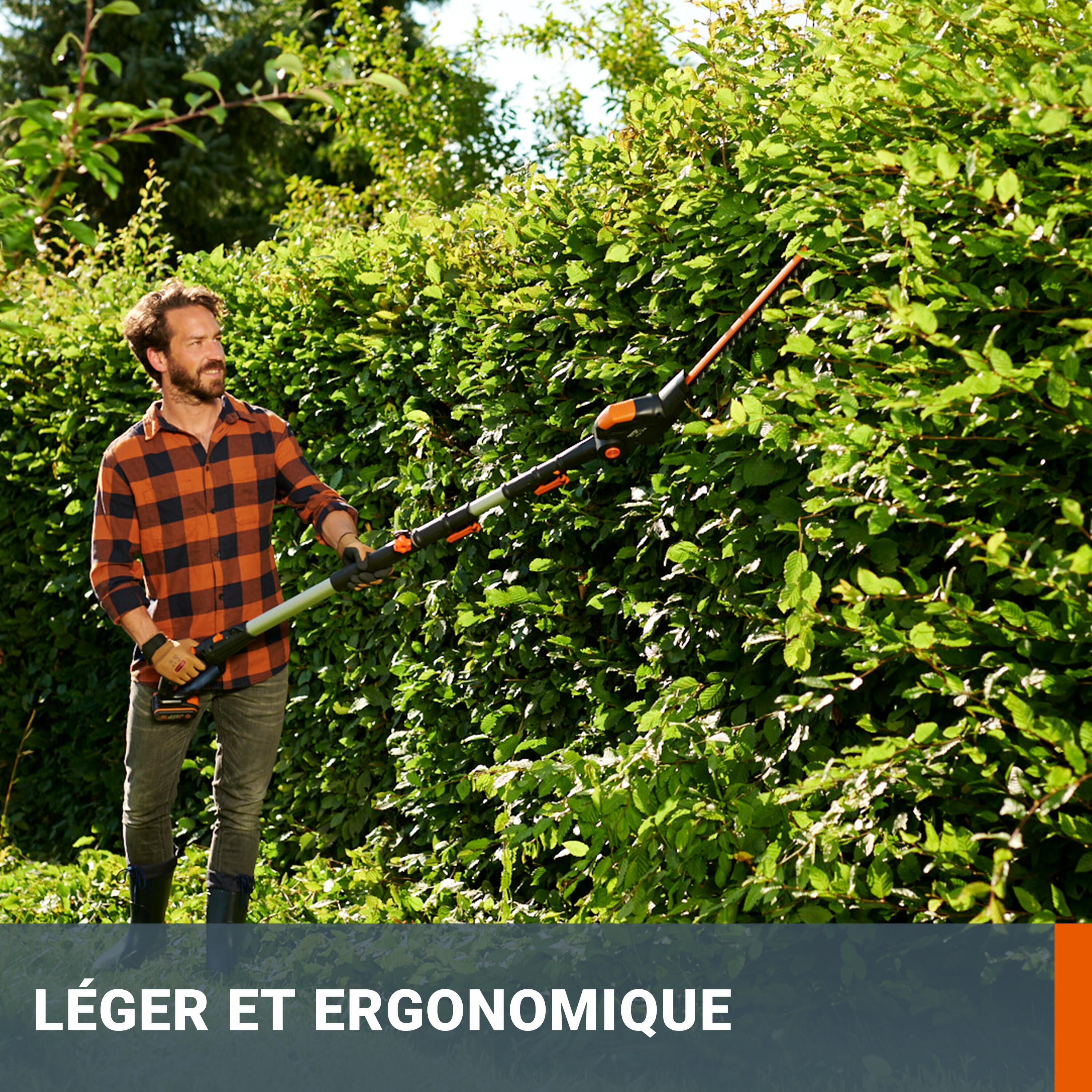 Taille-haies sur perche 20V WORX - WG252E.9 (Sans batterie ni chargeur) - 6