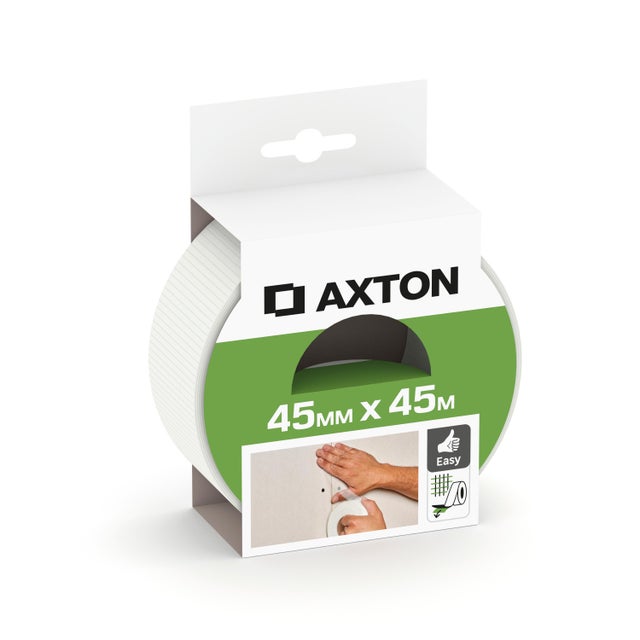 Cinta de juntas blanca de fibra de vidrio de 45 mm x 45 m