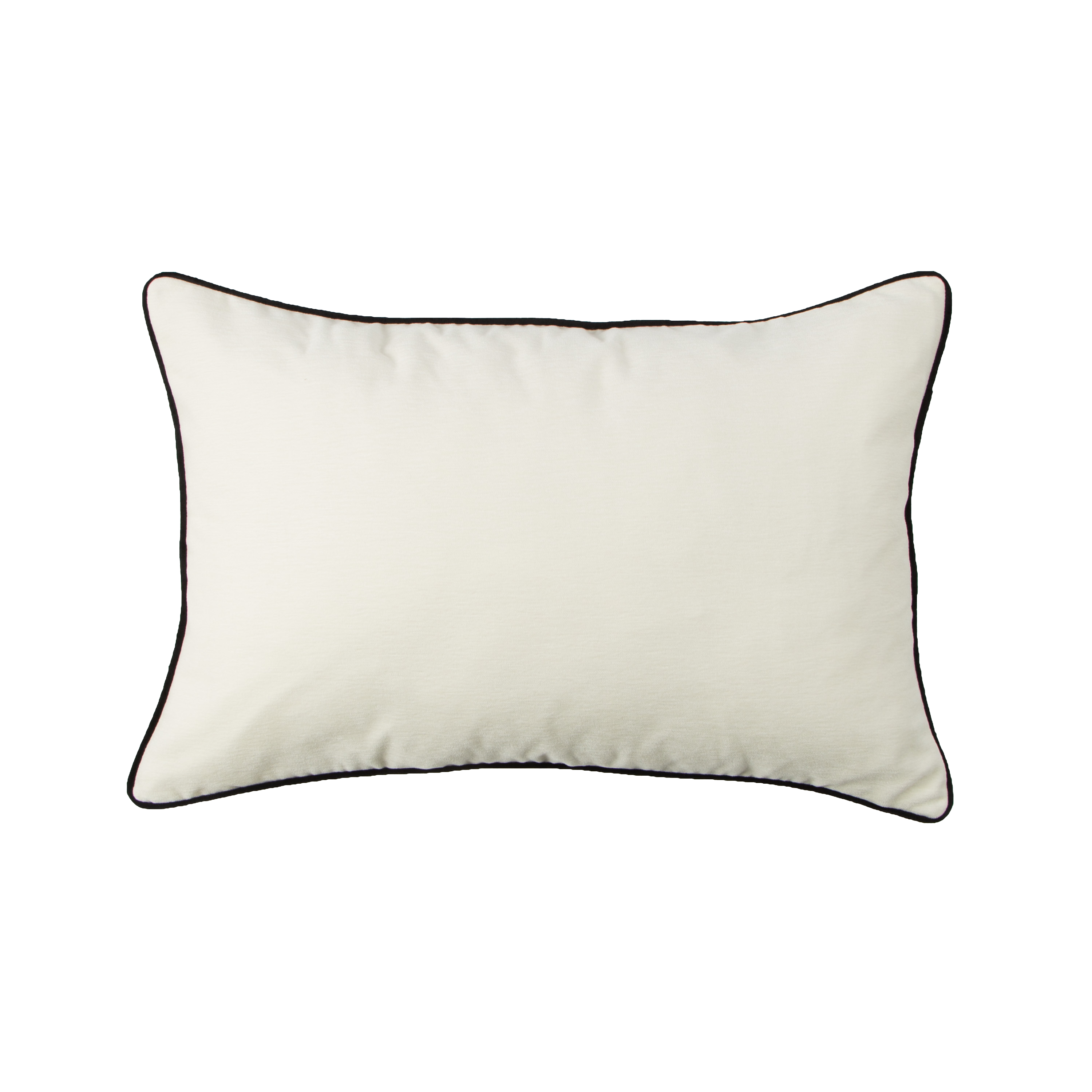 Cojín decorativo rectangular alaro cool chenilla poliéster beige doble cara 40x60cm