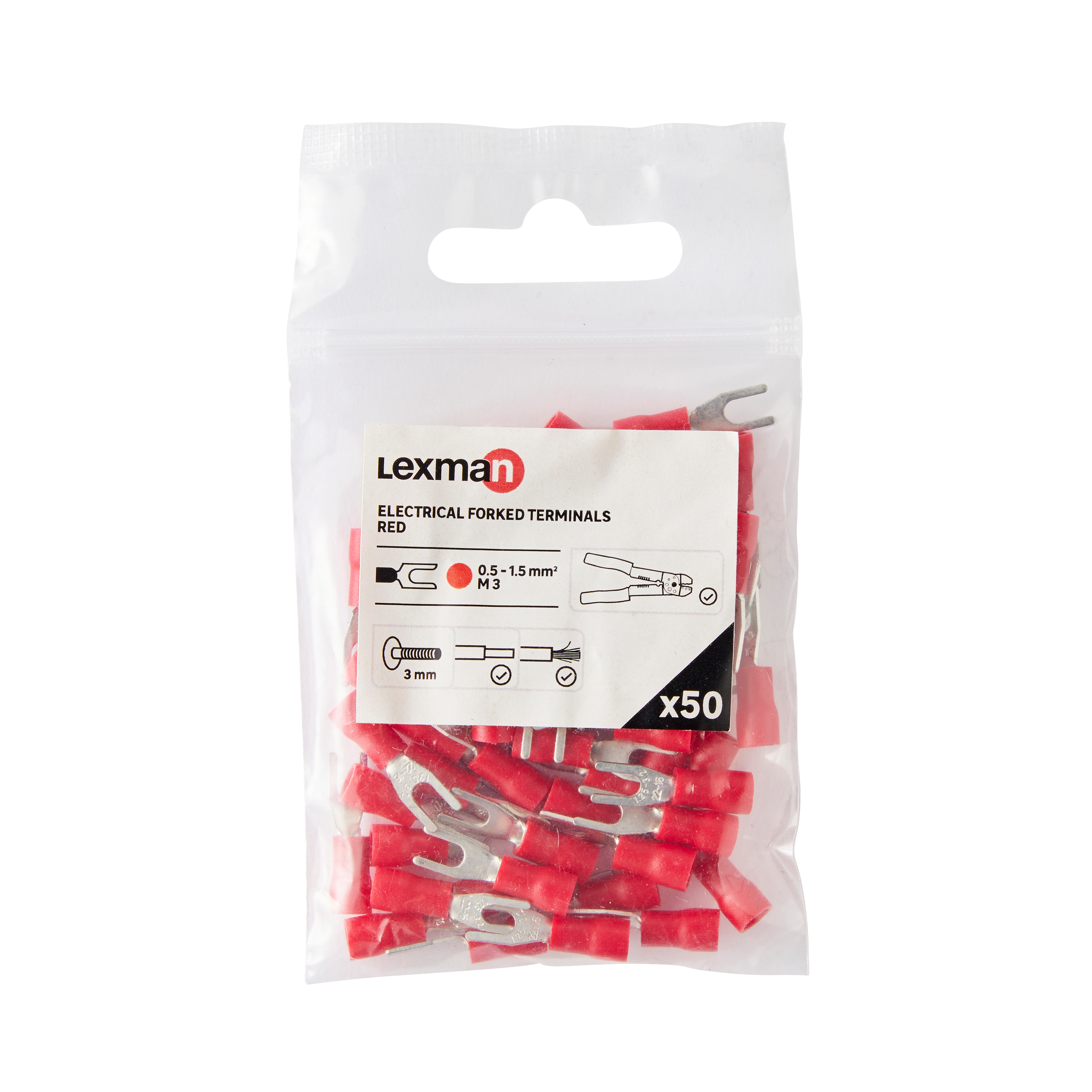 50 terminales horquilla 0.5-1.5/m3 lexman - 9