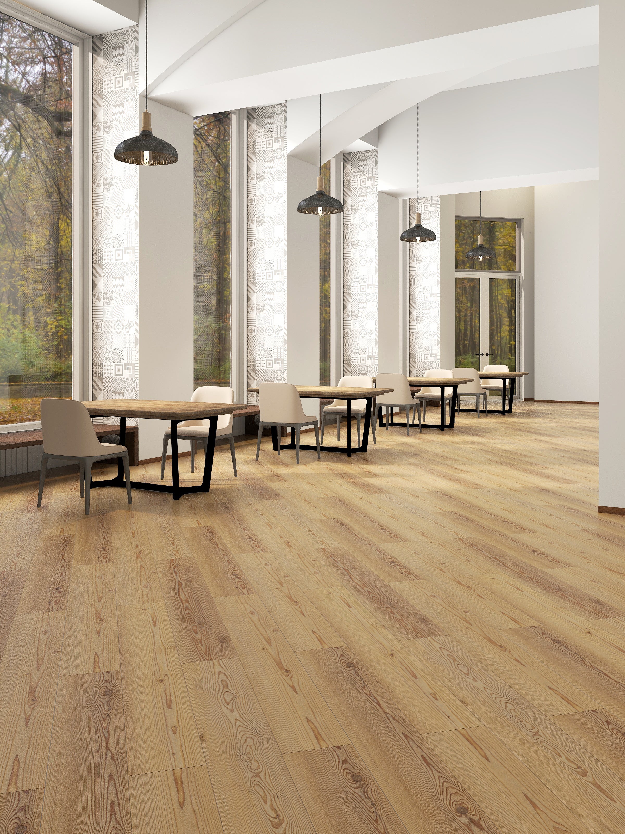 Pavimento vinílico SPC click flutuante Caravel Esmeralda superior Ribadão 6,5 mm com base NAT337 - 2