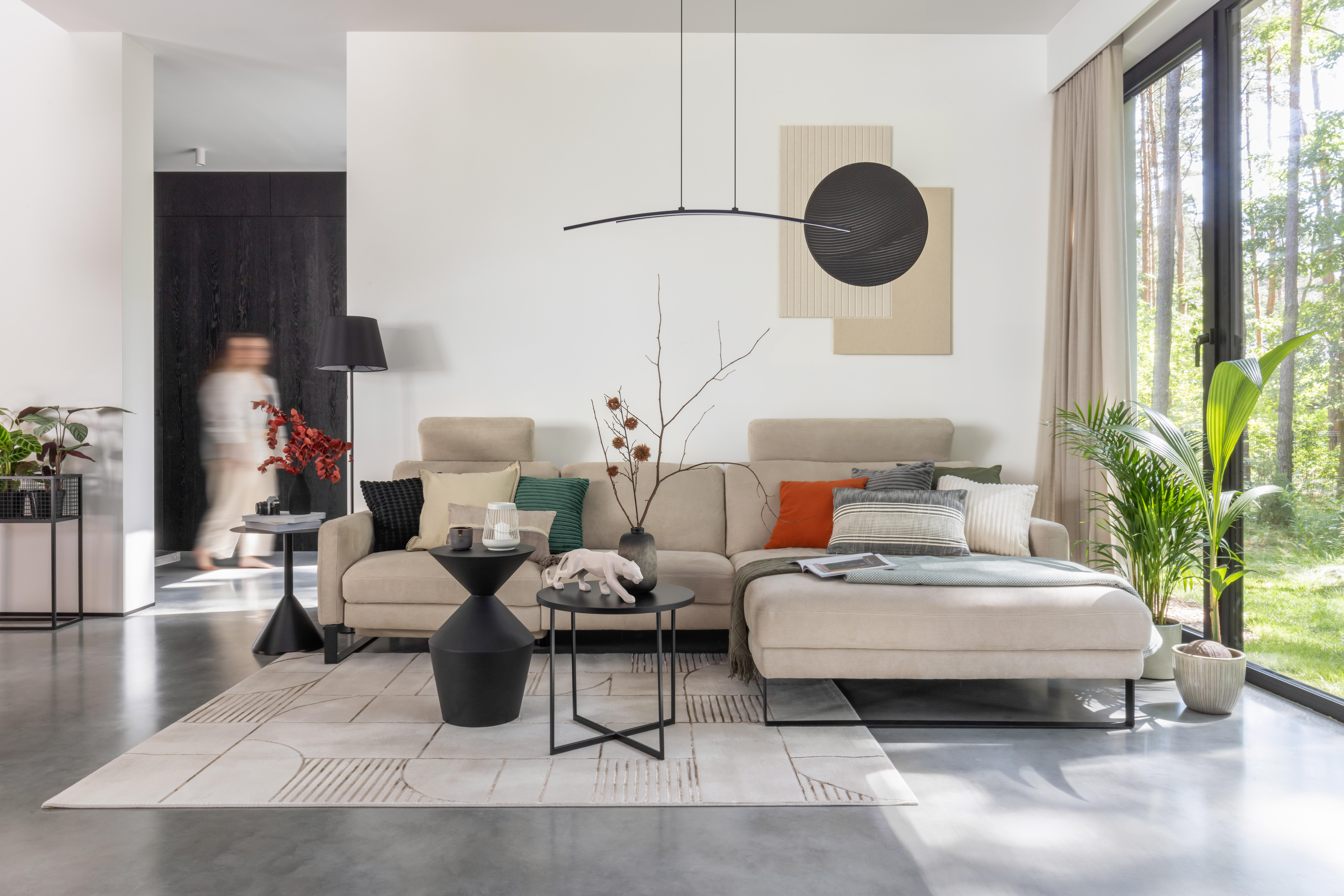 Lampa podłogowa Junon czarna E27 Inspire - 4