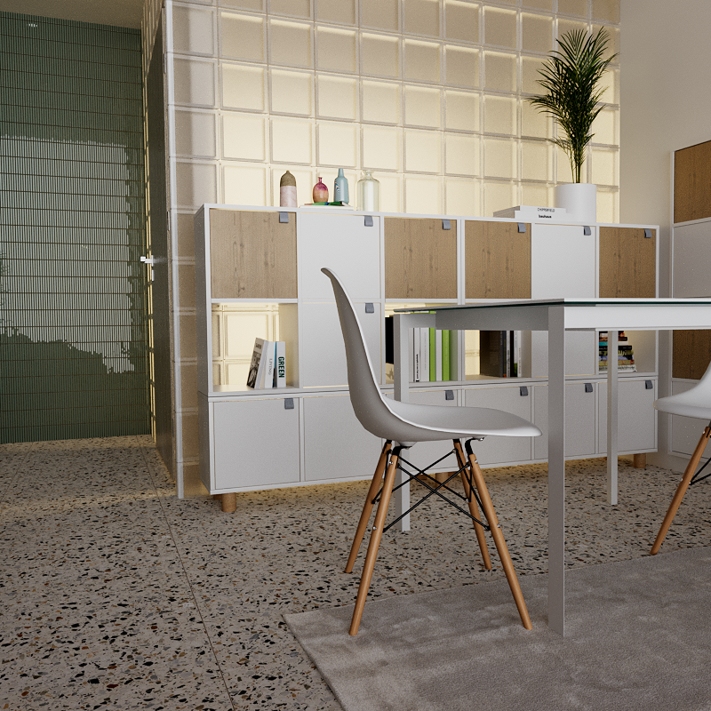 Regał Spaceo Kub 70.4 x 104.9 x 31 cm biały Spaceo - 4
