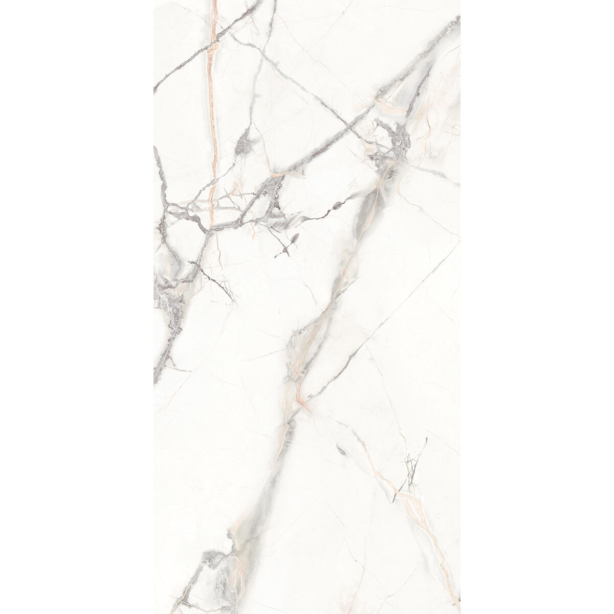 Piastrella da pavimento interno in argilla FRASSINORO GRESMALT 60 x 119.8 cm rettificato smaltato bianco marmorizzato opaco Iberis Crystal R9 traffico intenso (pei 4/5) Sp. 7.4 mm 1.44 mq - 3