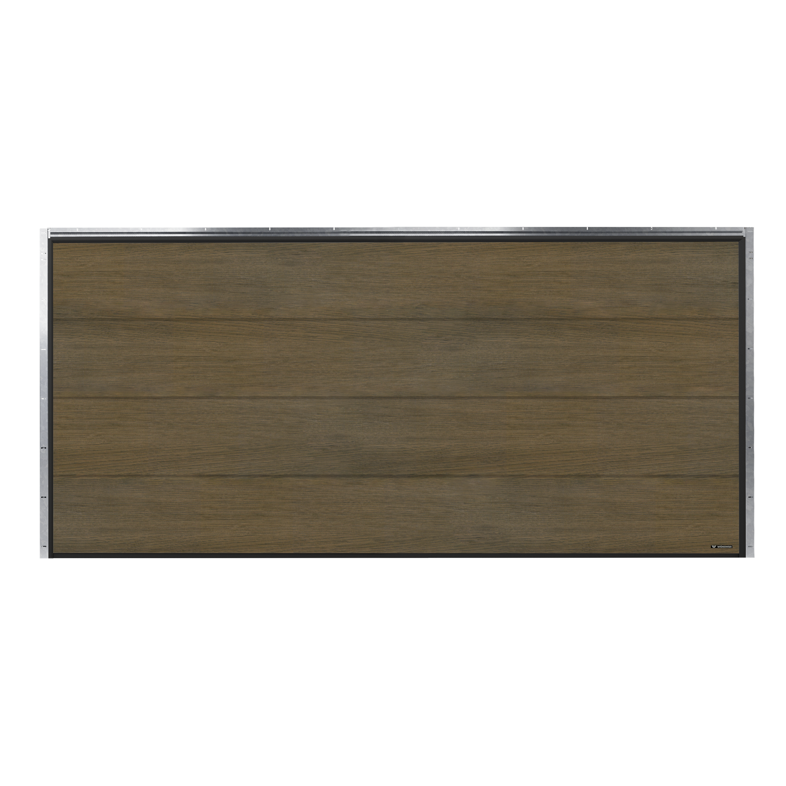 Brama garażowa segmentowa (na dwa samochody) z napędem 5000x2250 mm Dąb Toffee Nobla Wiśniowski