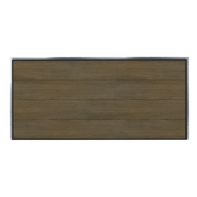 Brama garażowa segmentowa (na dwa samochody) z napędem 5000x2250 mm Dąb Toffee Nobla Wiśniowski