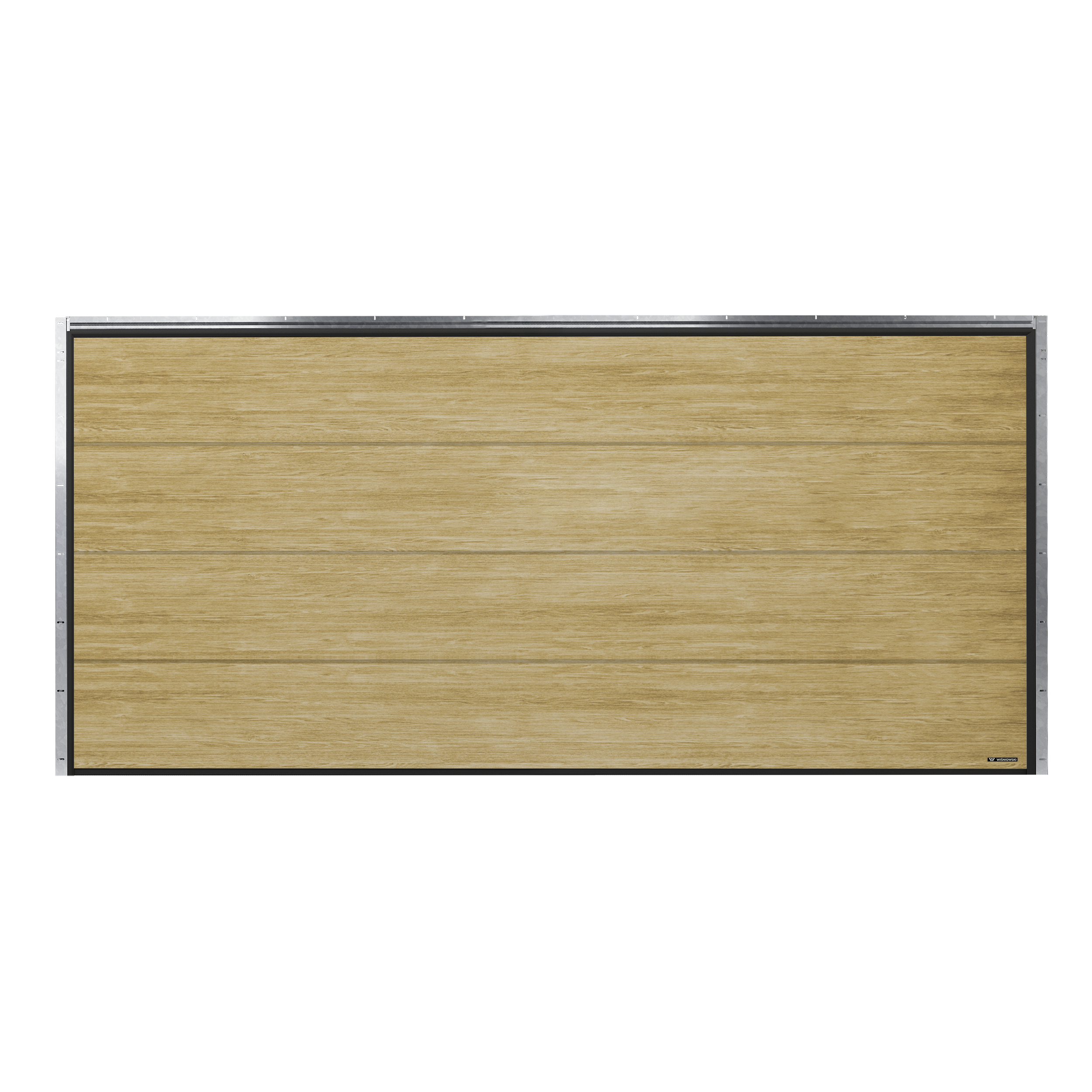 Brama garażowa segmentowa (na dwa samochody) z napędem 5000x2250 mm Dąb Malt Nobla Wiśniowski