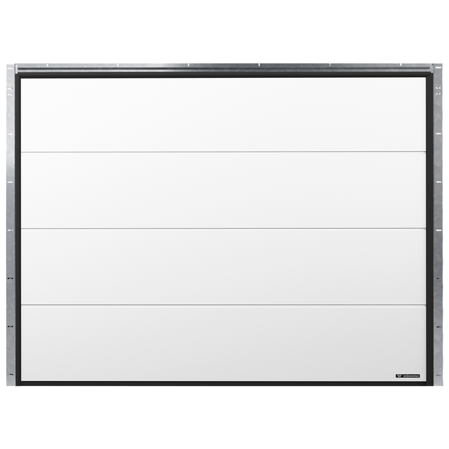 Brama garażowa segmentowa z napędem Nobla Biała Silkl 2500x2250 mm Wiśniowski