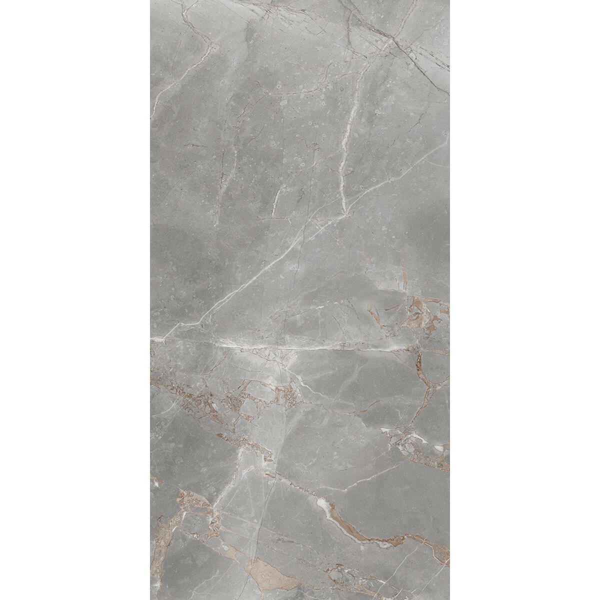 Piastrella da pavimento interno 60 x 119.8 cm Sp. 7.4 mm rettificato Elite in gres porcellanato smaltato grigio argento marmorizzato opaco traffico intenso (pei 4/5) R9 1.44 mq - 4