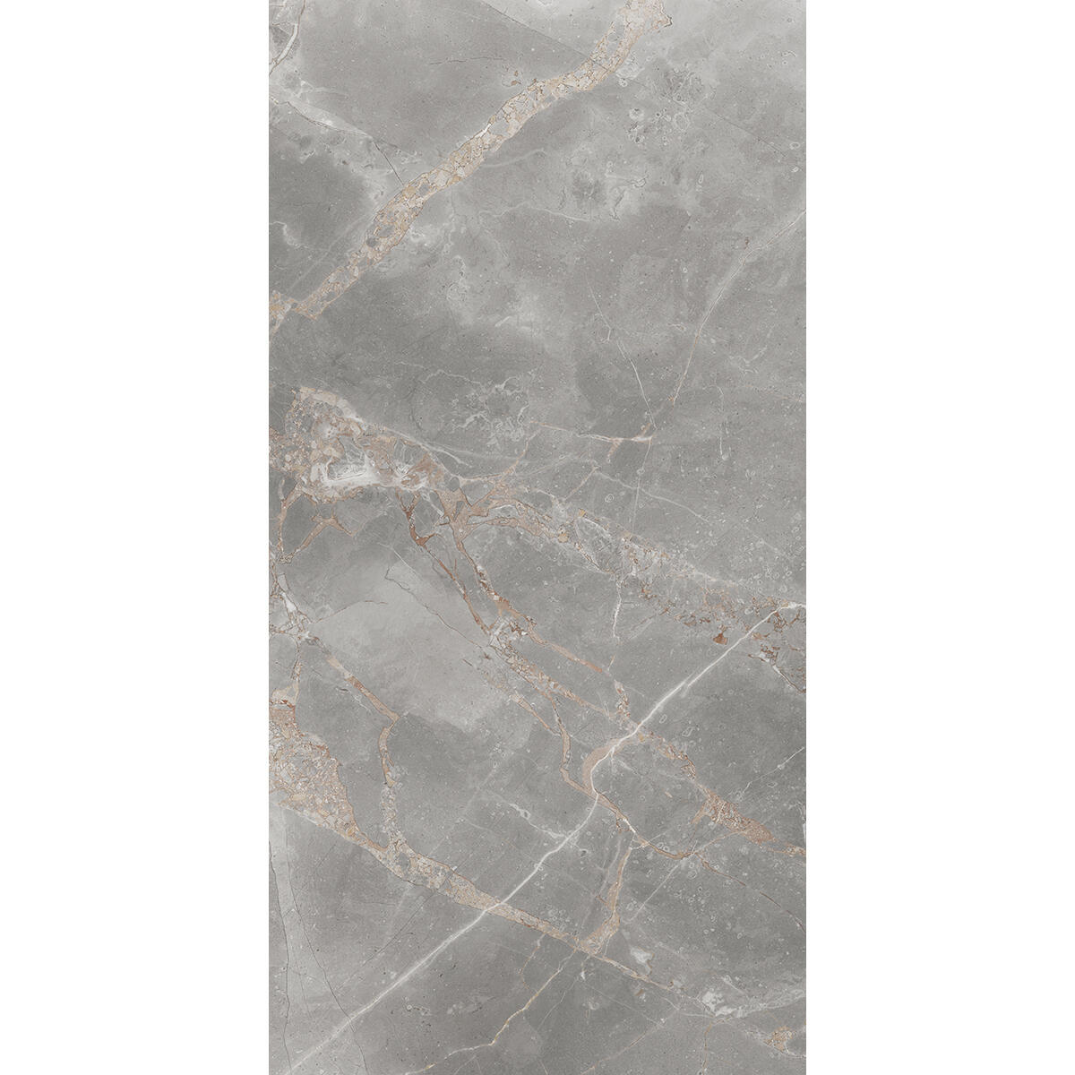 Piastrella da pavimento interno 60 x 119.8 cm Sp. 7.4 mm rettificato Elite in gres porcellanato smaltato grigio argento marmorizzato opaco traffico intenso (pei 4/5) R9 1.44 mq - 3