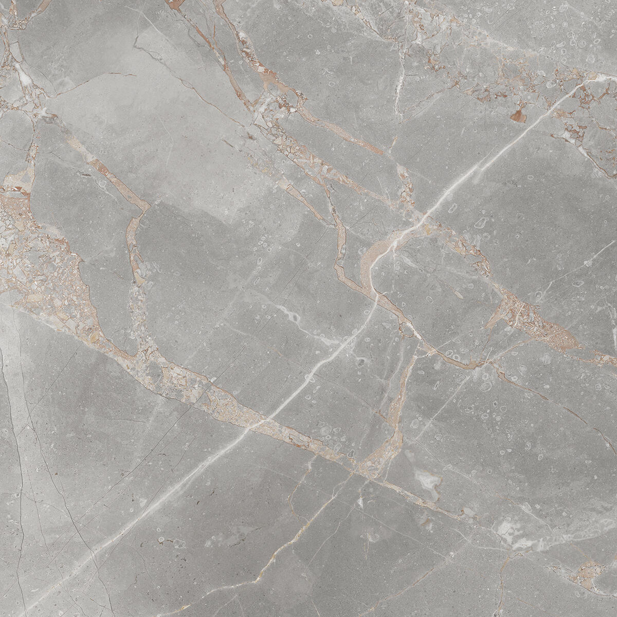 Piastrella da pavimento e rivestimento interno in gres porcellanato 60 x 60 cm rettificato smaltato grigio-argento marmorizzato opaco Elite R9 traffico intenso (pei 4/5) Sp. 7.4 mm 1.44 mq - 9