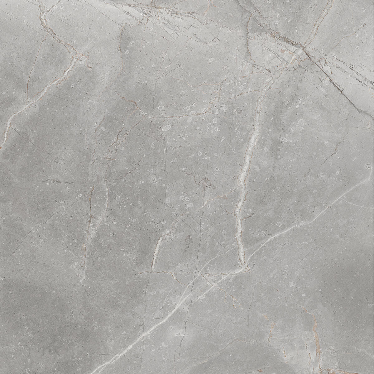 Piastrella da pavimento e rivestimento interno in gres porcellanato 60 x 60 cm rettificato smaltato grigio-argento marmorizzato opaco Elite R9 traffico intenso (pei 4/5) Sp. 7.4 mm 1.44 mq - 7