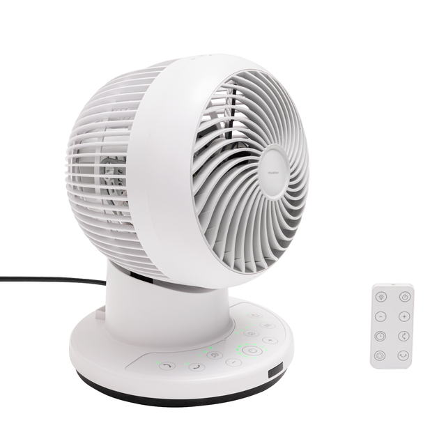 Ventilador de sobremesa EQUATION Globe DC 20w blanco